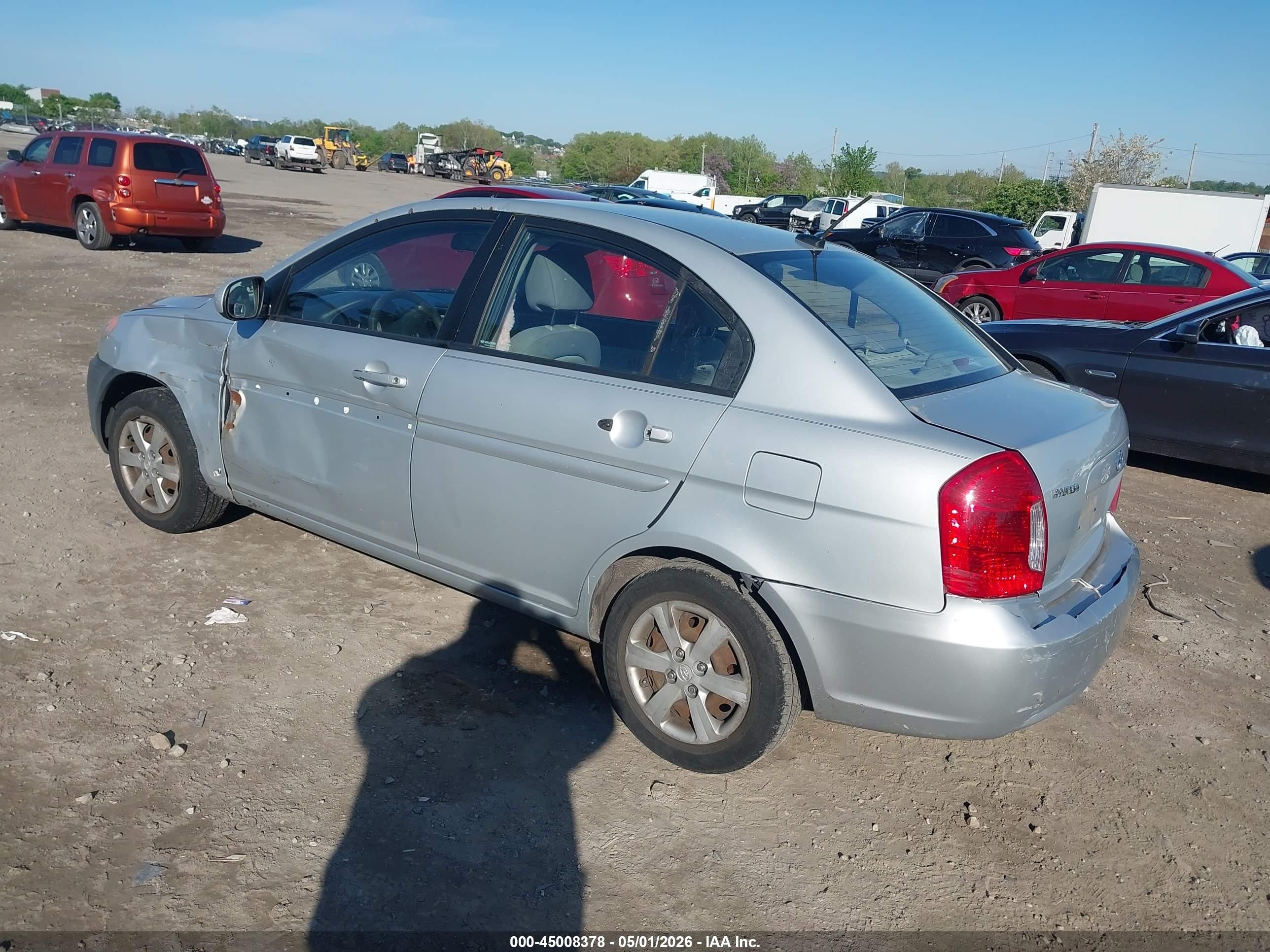 2010 Hyundai Accent Gls Silver vin: KMHCN4ACXAU518637