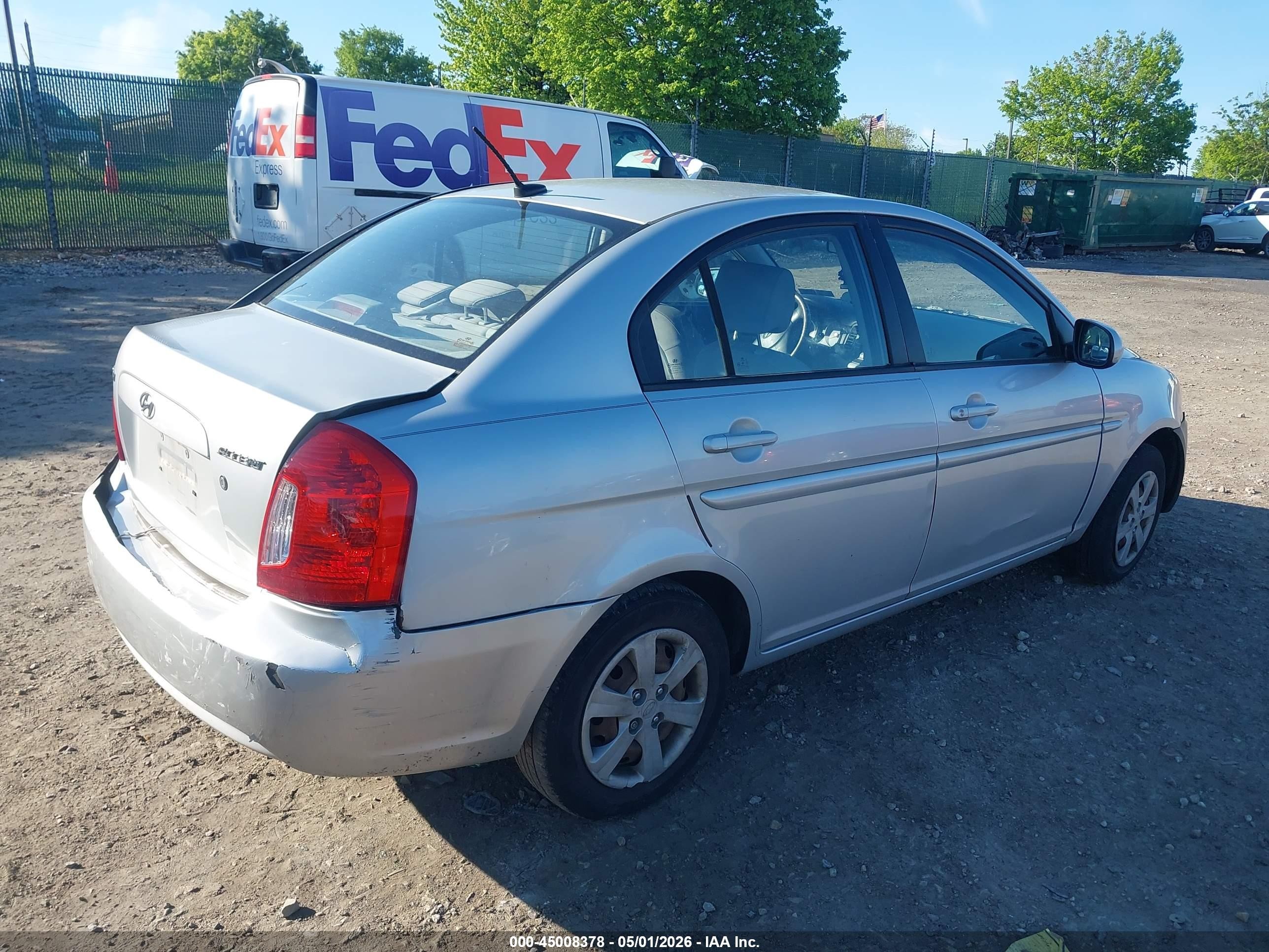2010 Hyundai Accent Gls Silver vin: KMHCN4ACXAU518637