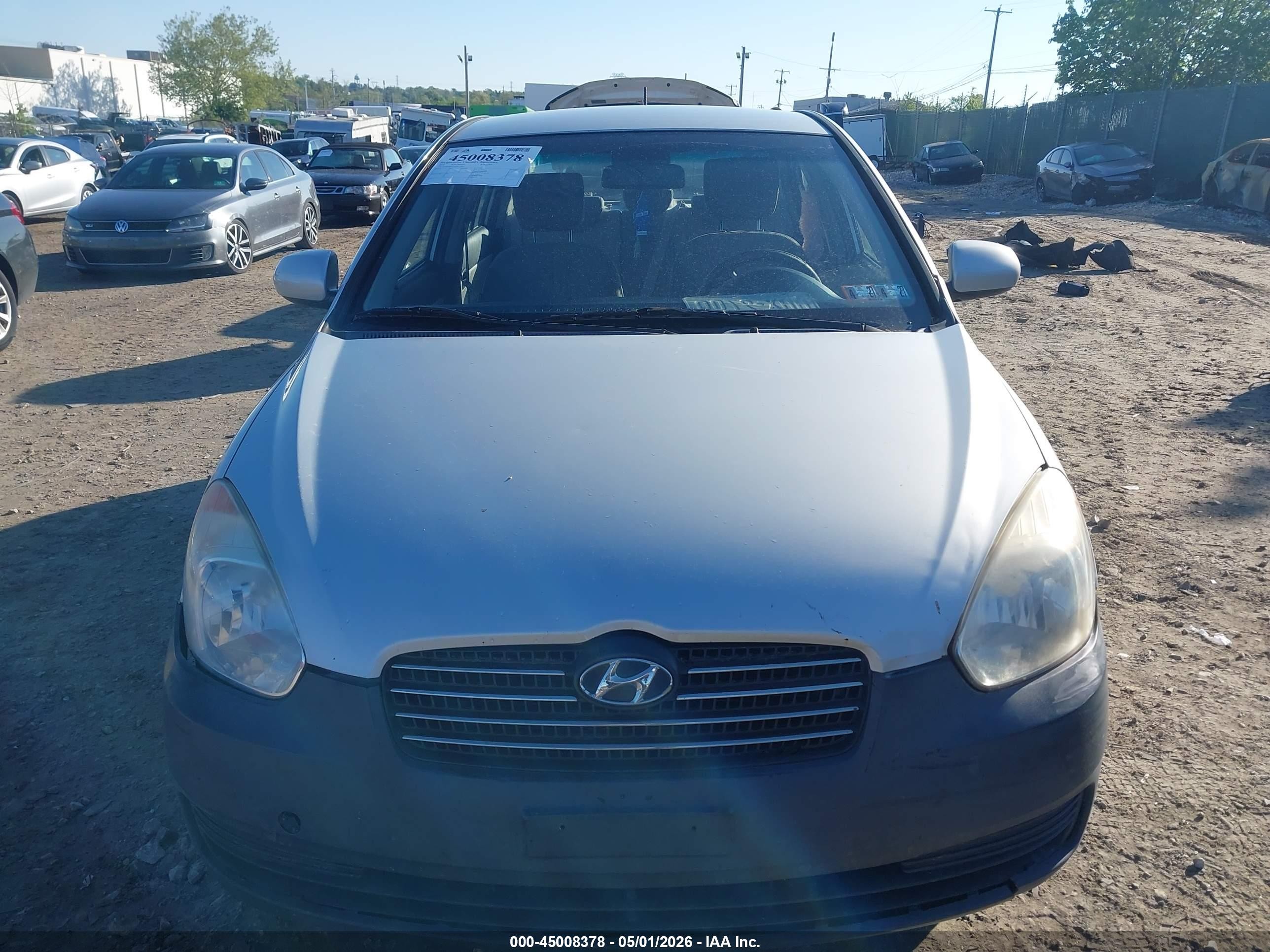 2010 Hyundai Accent Gls Silver vin: KMHCN4ACXAU518637