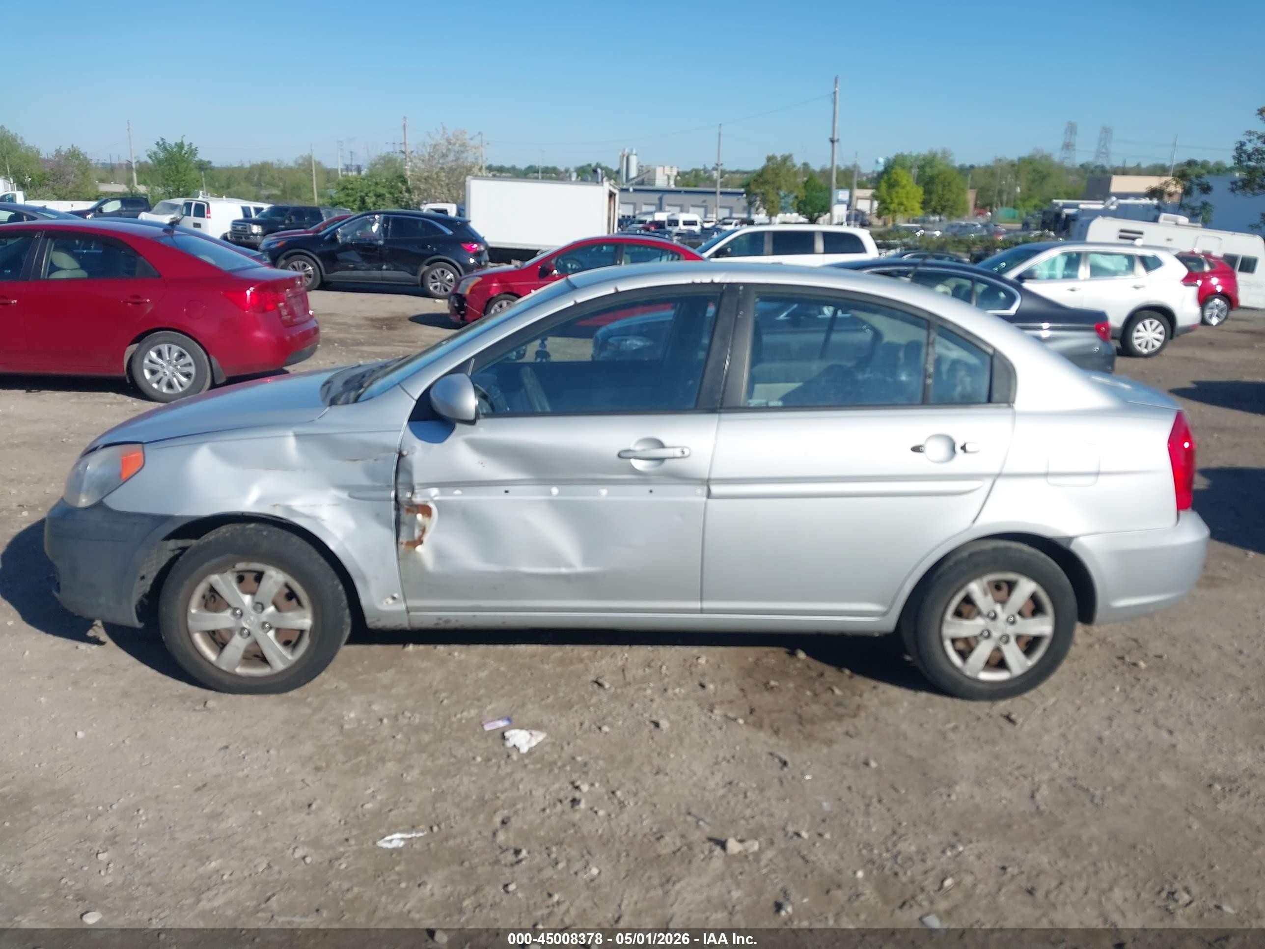 2010 Hyundai Accent Gls Silver vin: KMHCN4ACXAU518637