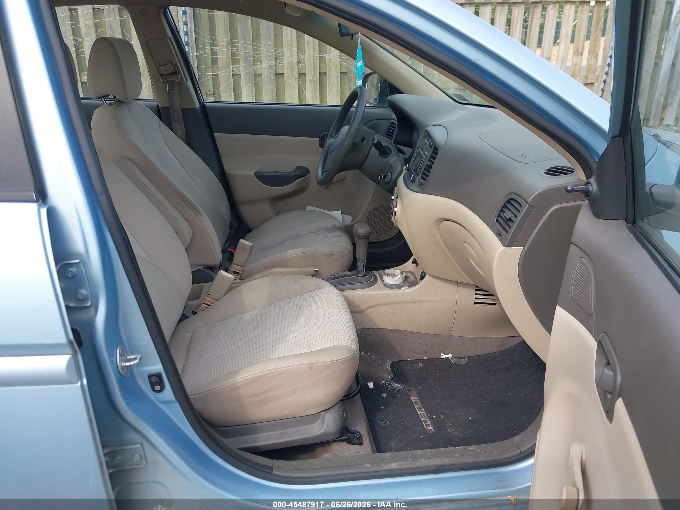 2011 Hyundai Accent Gls Light Blue vin: KMHCN4ACXBU573106