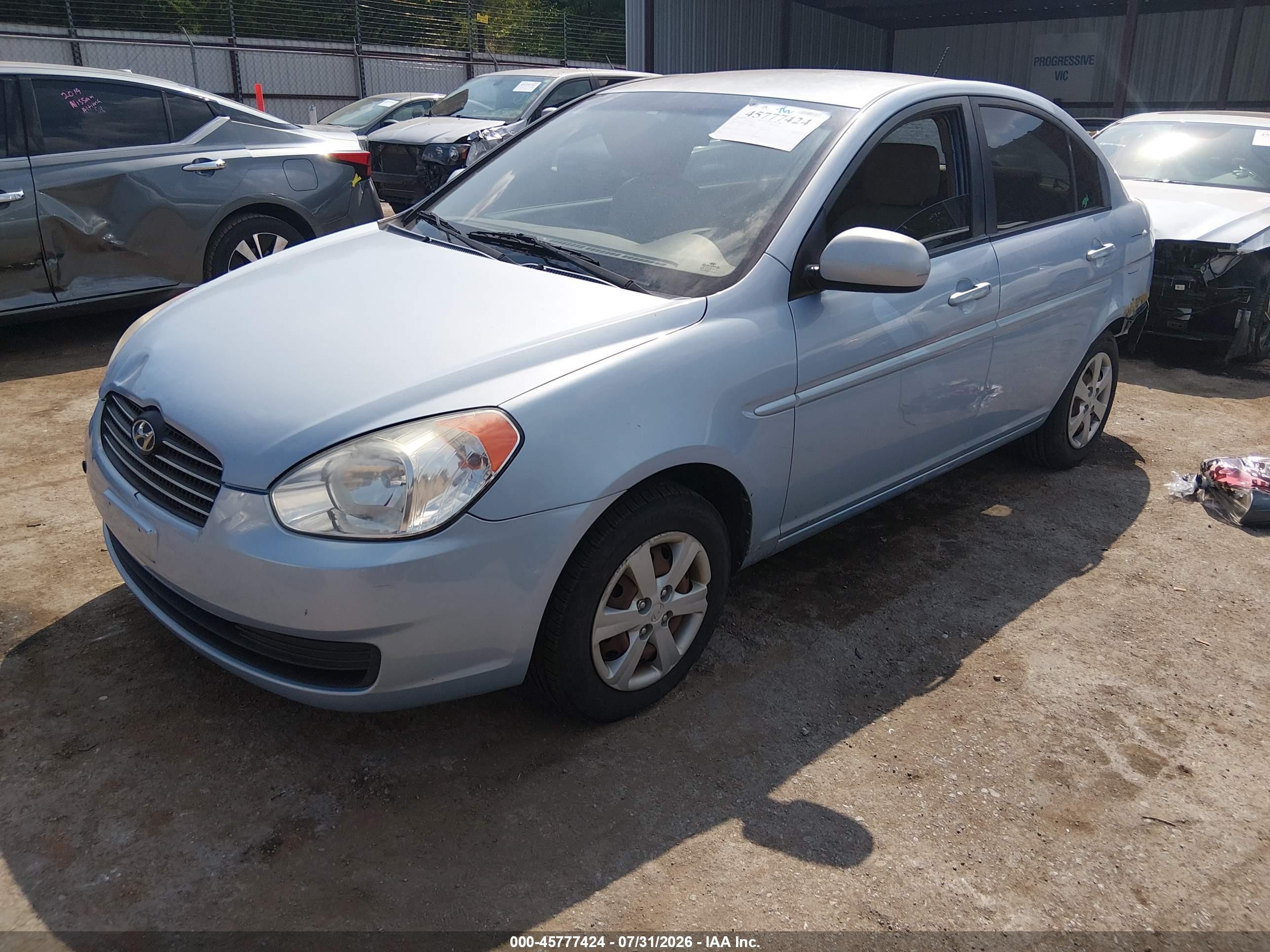 2011 Hyundai Accent Gls Light Blue vin: KMHCN4ACXBU615726