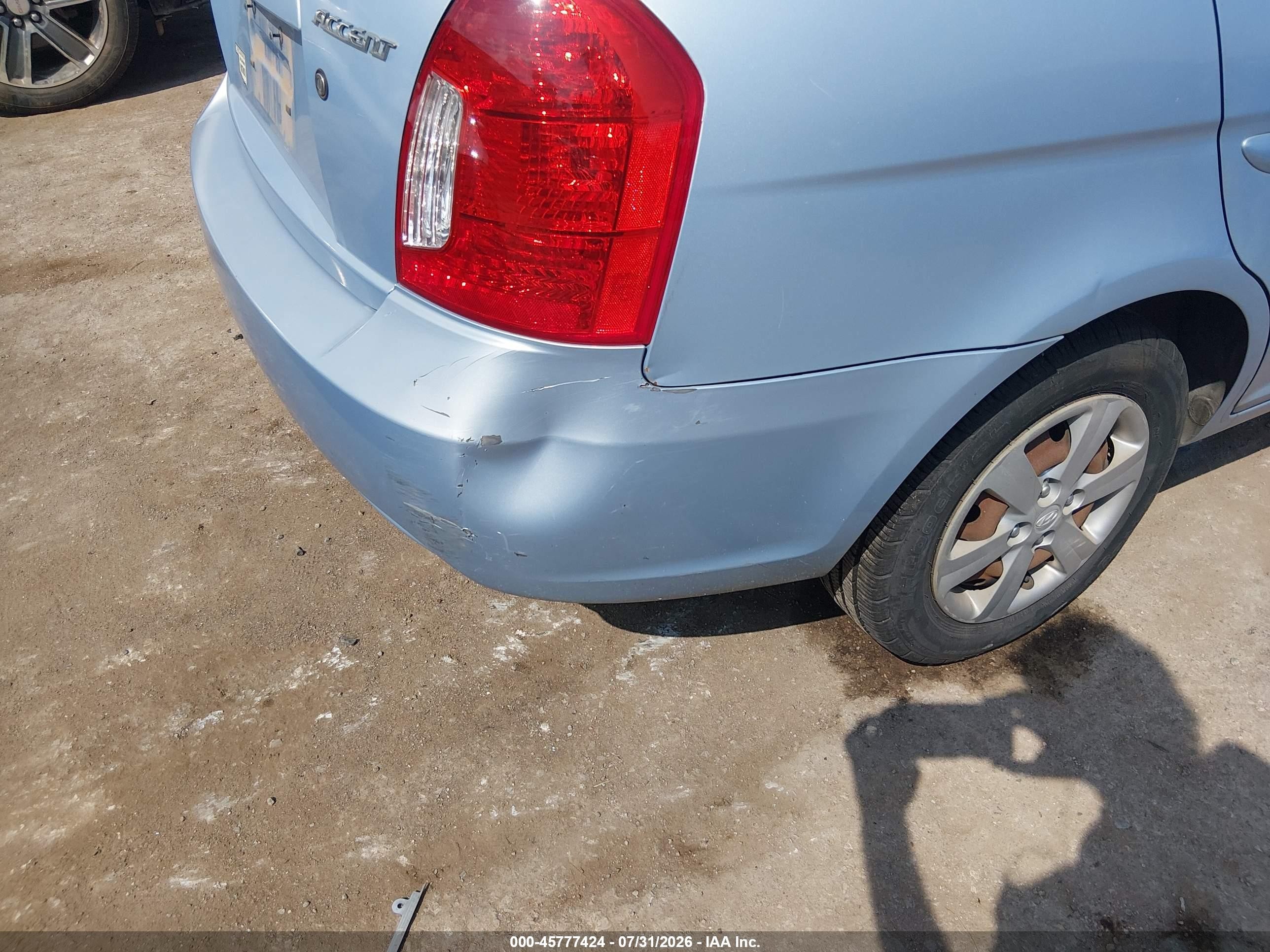2011 Hyundai Accent Gls Light Blue vin: KMHCN4ACXBU615726