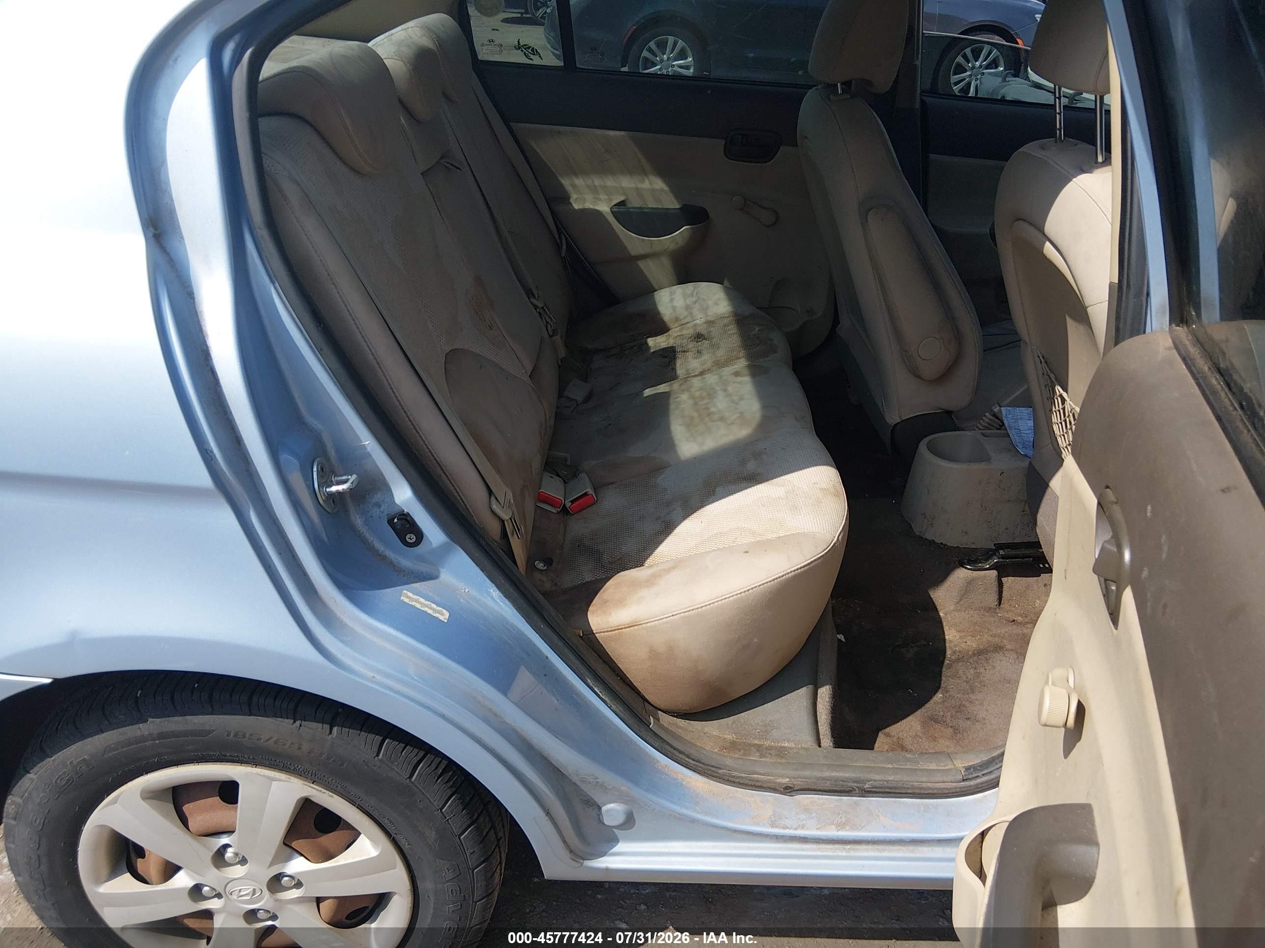 2011 Hyundai Accent Gls Light Blue vin: KMHCN4ACXBU615726