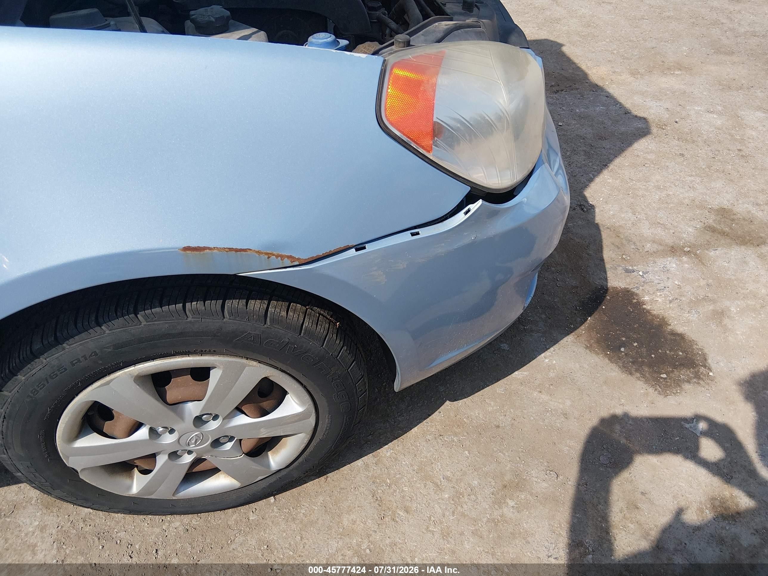 2011 Hyundai Accent Gls Light Blue vin: KMHCN4ACXBU615726