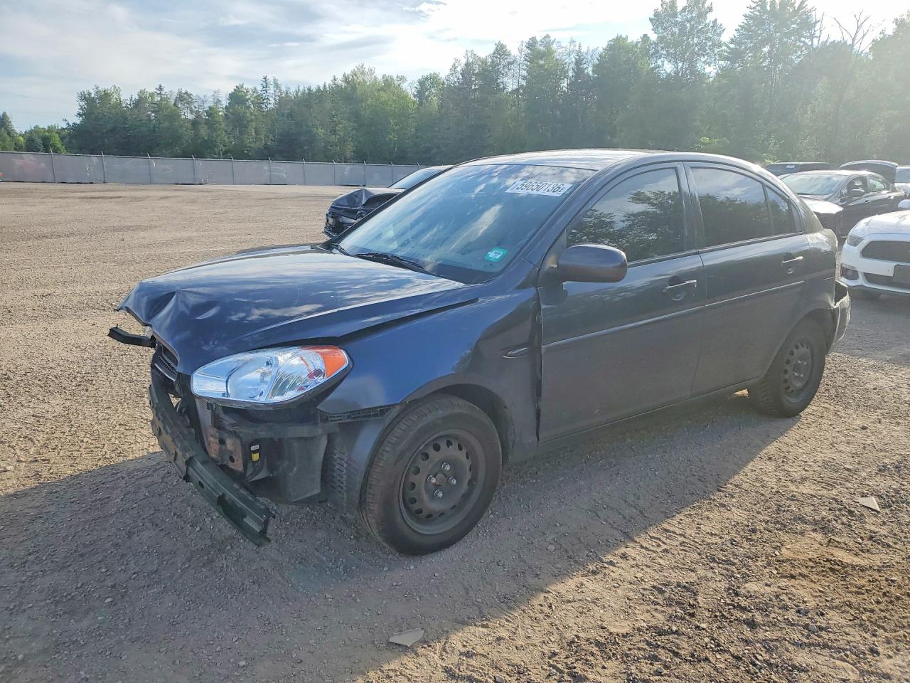 2011 Hyundai Accent Gls Black vin: KMHCN4BC0BU611862