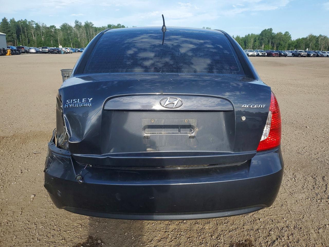 2011 Hyundai Accent Gls Black vin: KMHCN4BC0BU611862