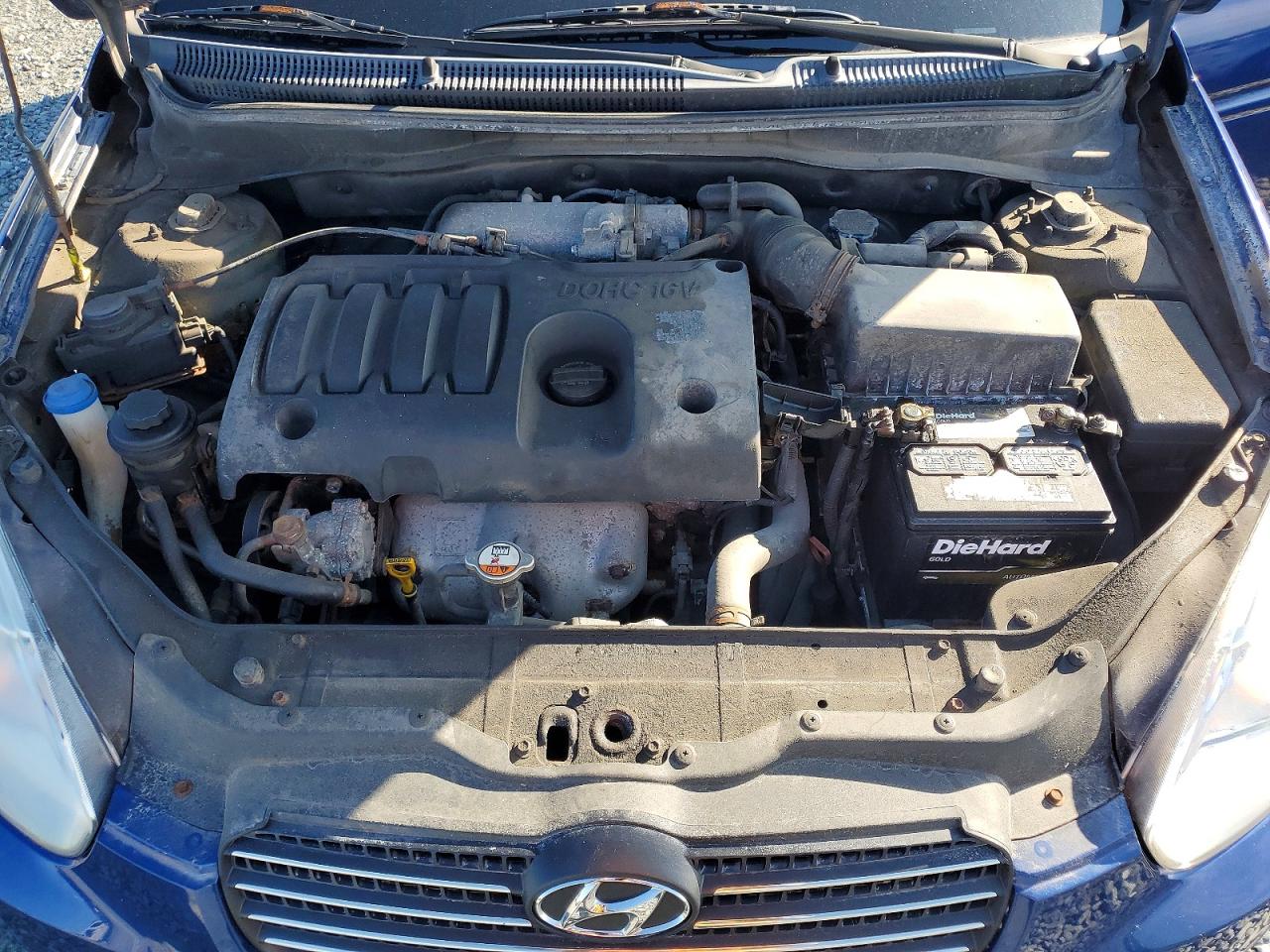 2011 Hyundai Accent Gls Blue vin: KMHCN4BC1BU619985