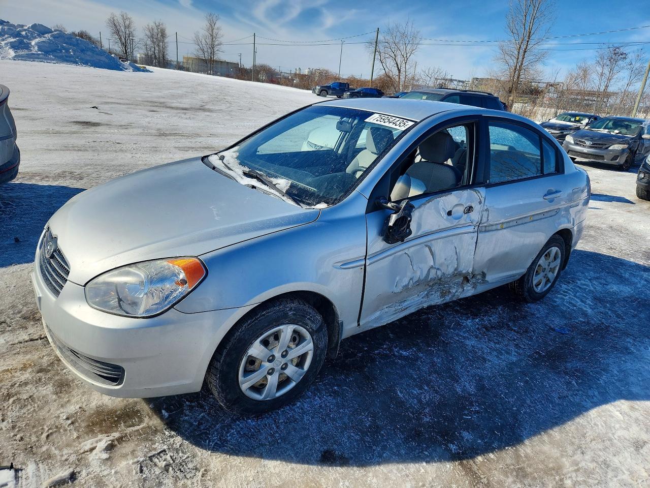 2011 Hyundai Accent Gls Silver vin: KMHCN4BC9BU593295