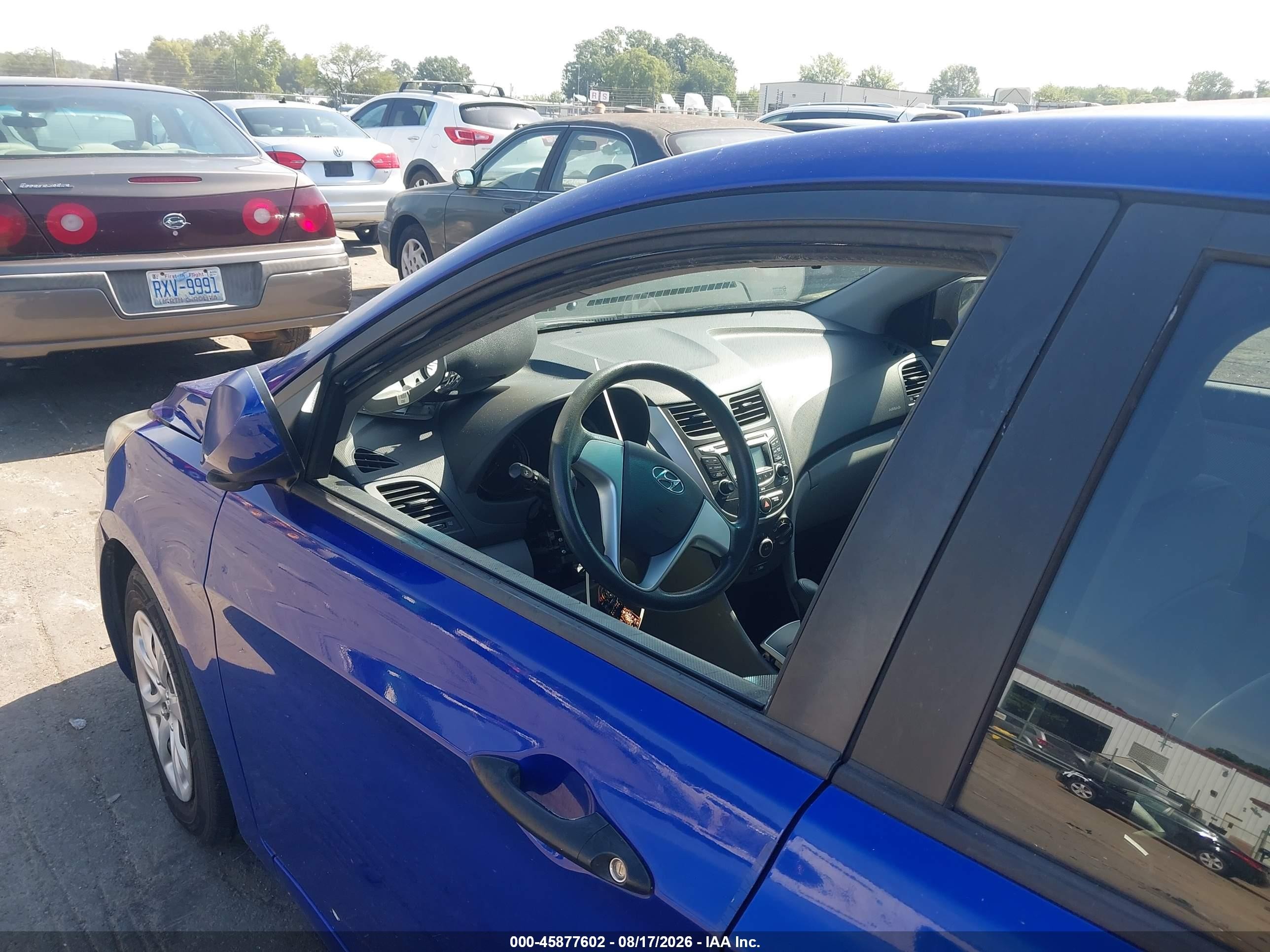 2012 Hyundai Accent Gls Синий vin: KMHCT4AE0CU099191