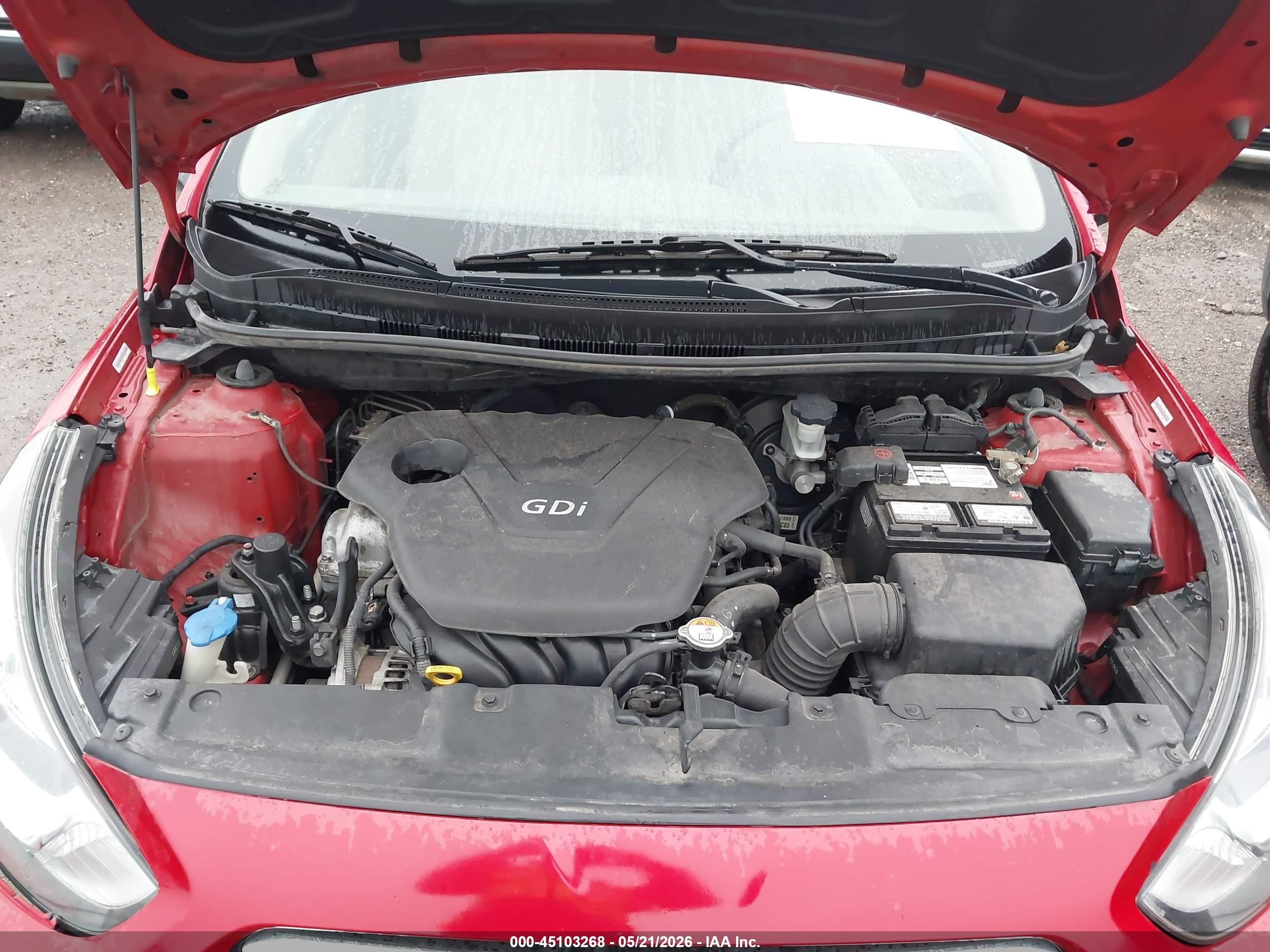 2012 Hyundai Accent Gls Red vin: KMHCT4AE0CU122047