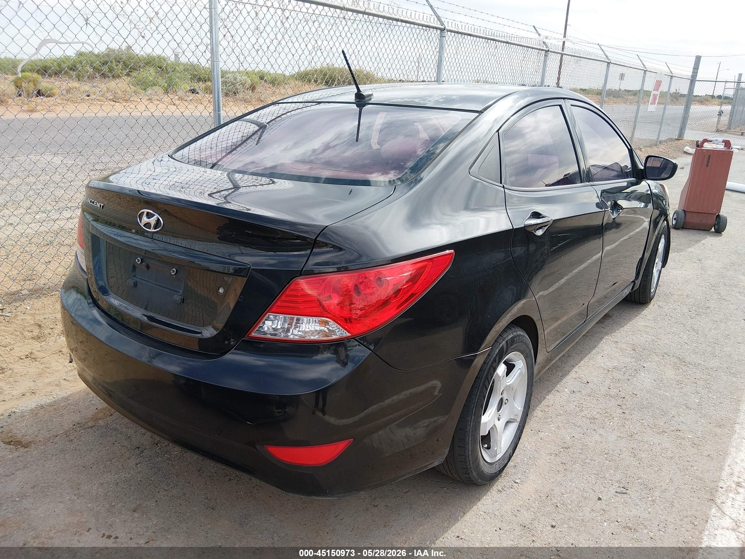 2012 Hyundai Accent Gls Black vin: KMHCT4AE0CU158711