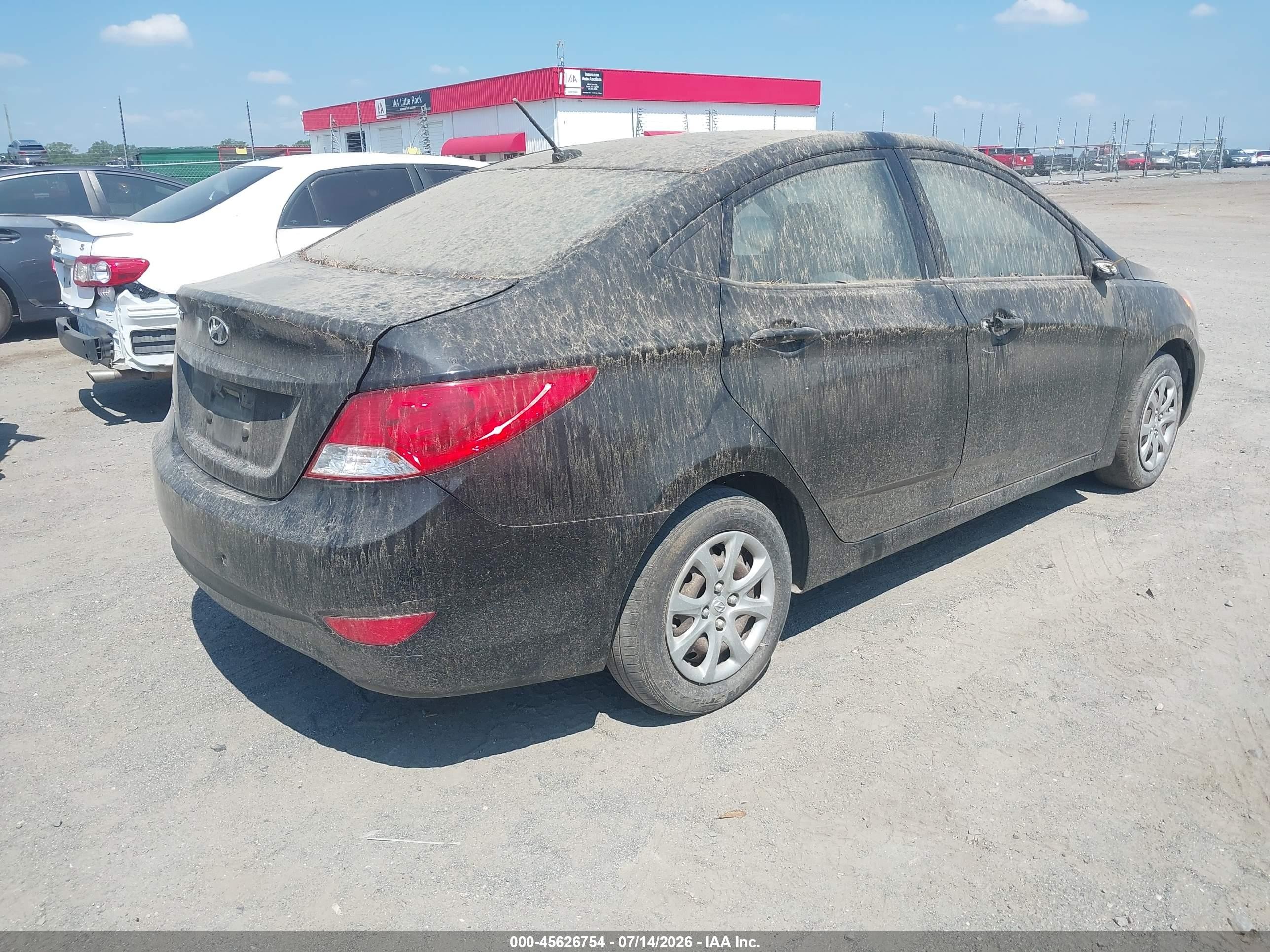 2012 Hyundai Accent Gls Black vin: KMHCT4AE0CU168252