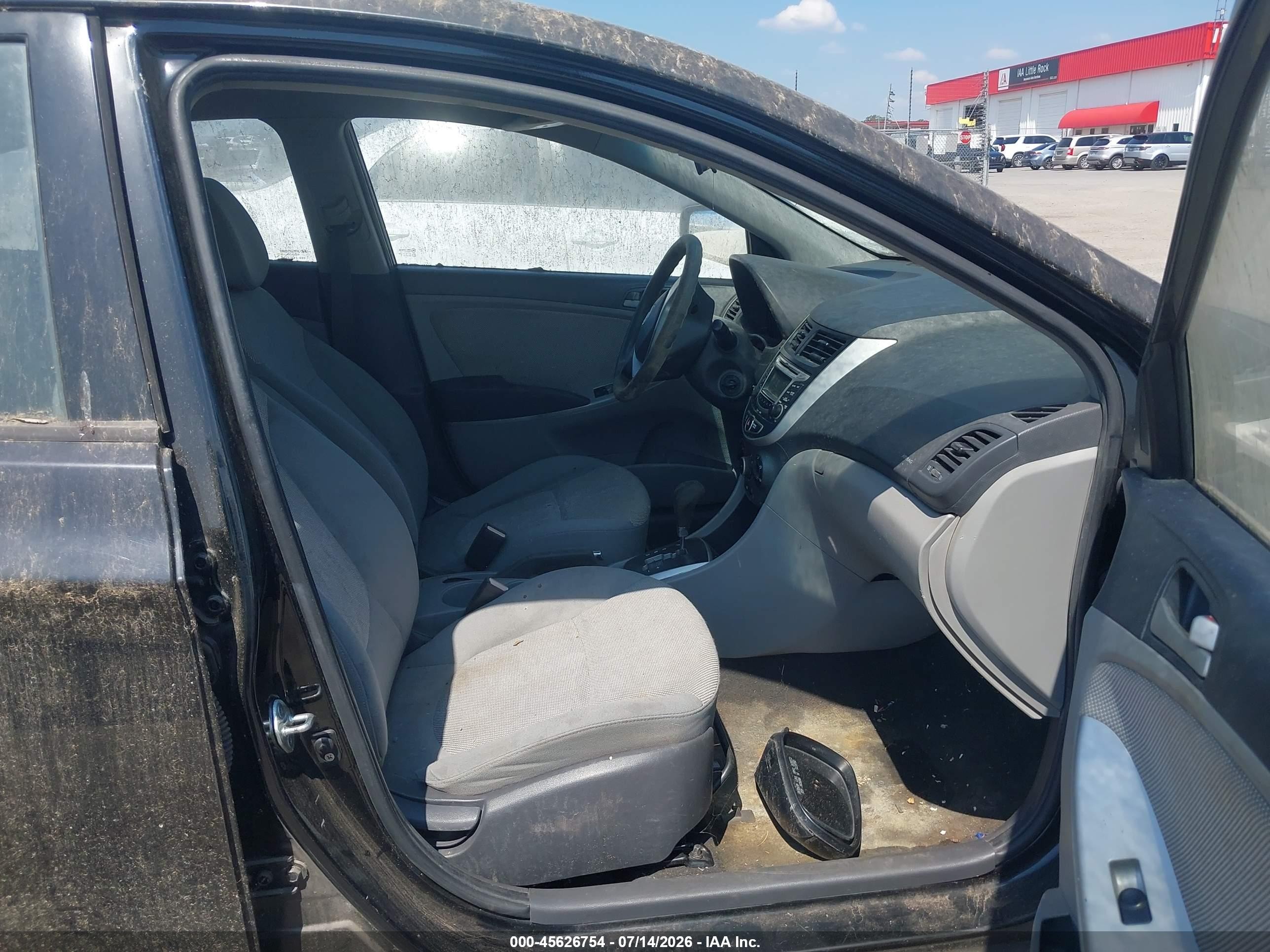 2012 Hyundai Accent Gls Black vin: KMHCT4AE0CU168252