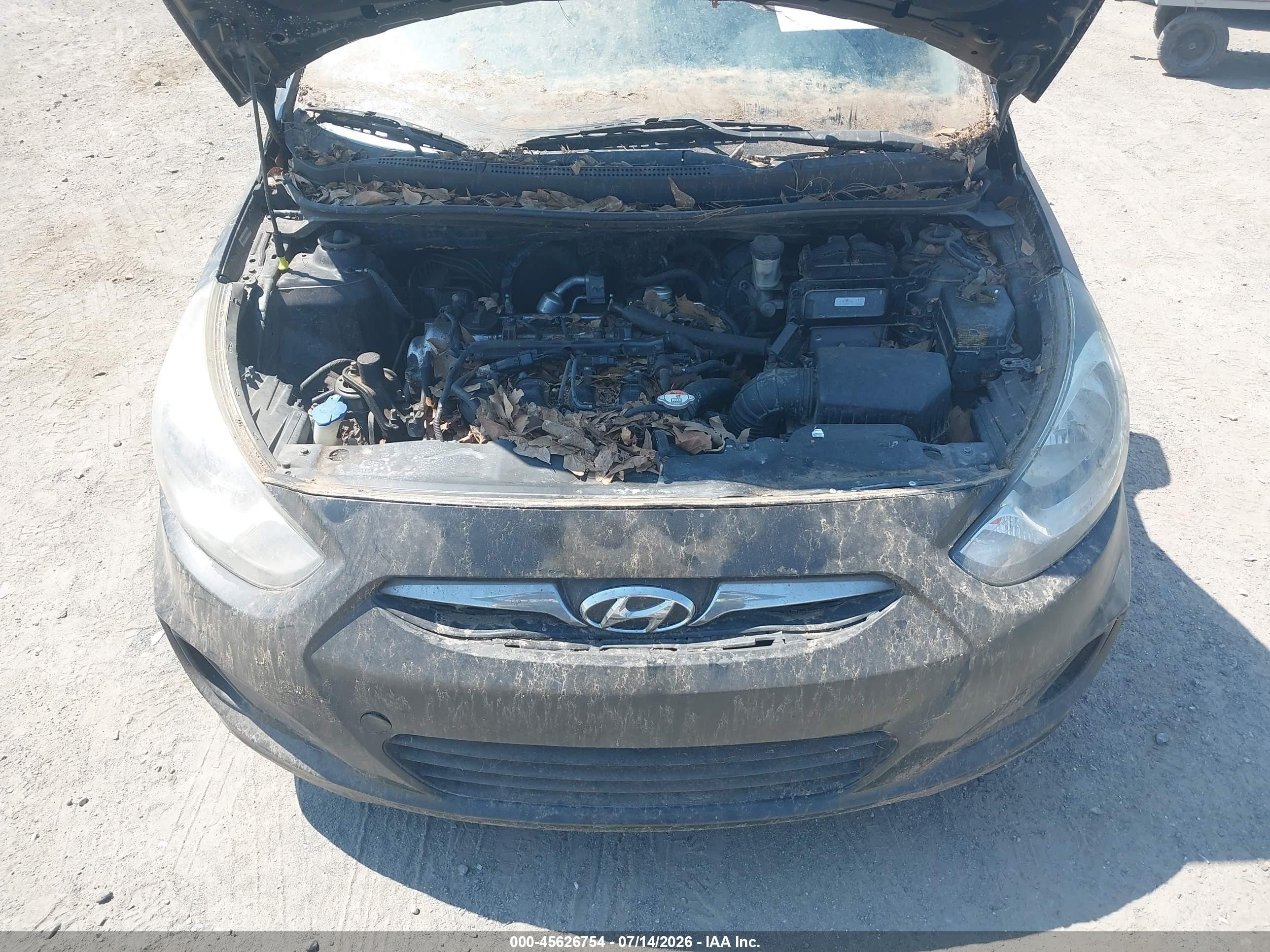 2012 Hyundai Accent Gls Black vin: KMHCT4AE0CU168252