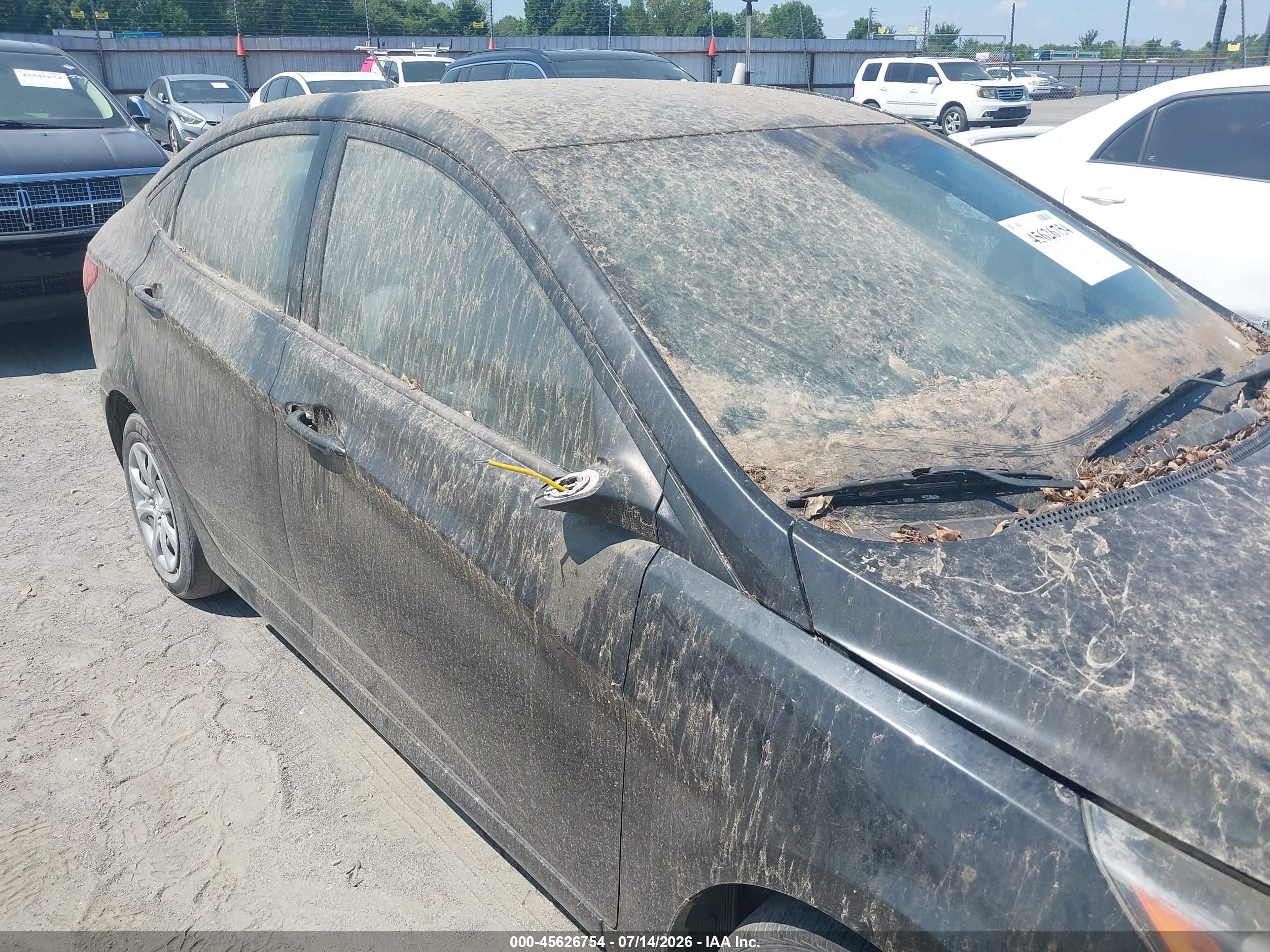 2012 Hyundai Accent Gls Black vin: KMHCT4AE0CU168252