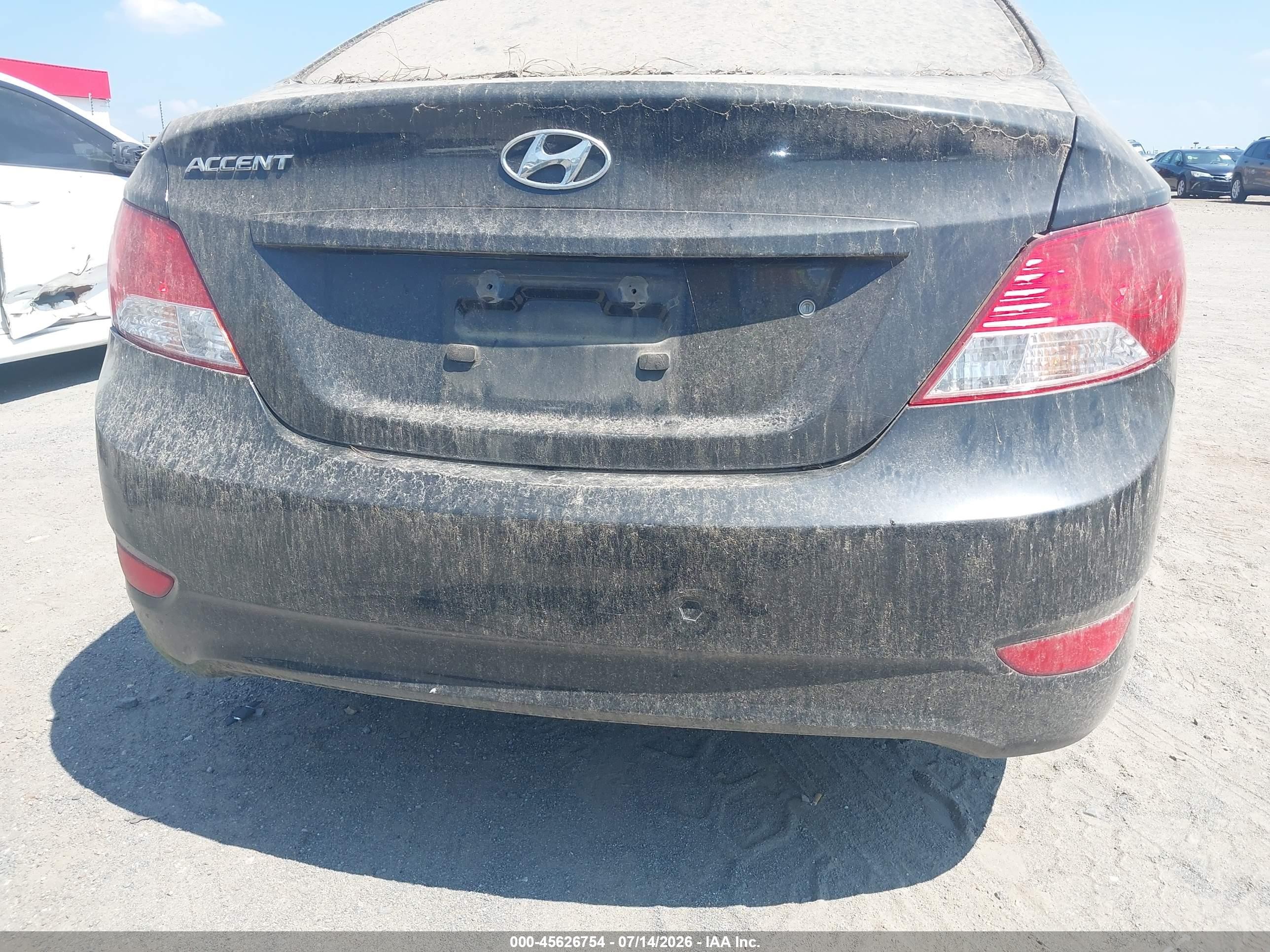 2012 Hyundai Accent Gls Black vin: KMHCT4AE0CU168252