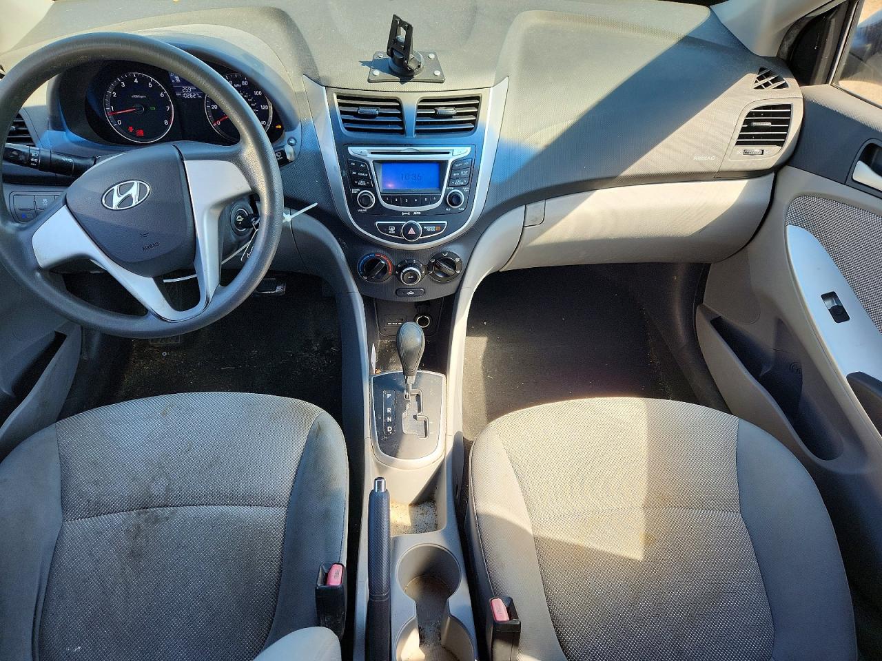 2012 Hyundai Accent Gls Gray vin: KMHCT4AE0CU222486