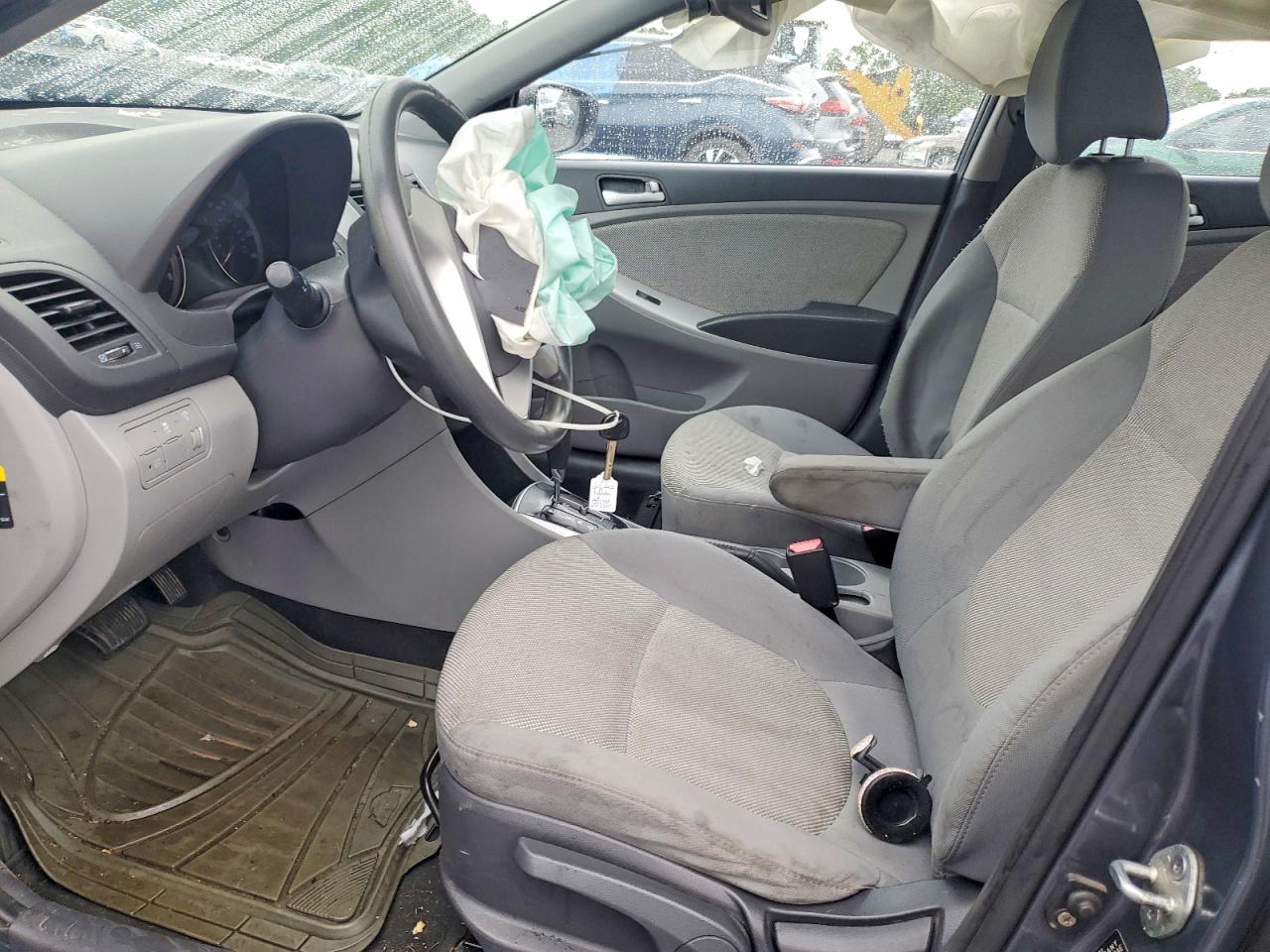 2012 Hyundai Accent Gls Gray vin: KMHCT4AE0CU222519