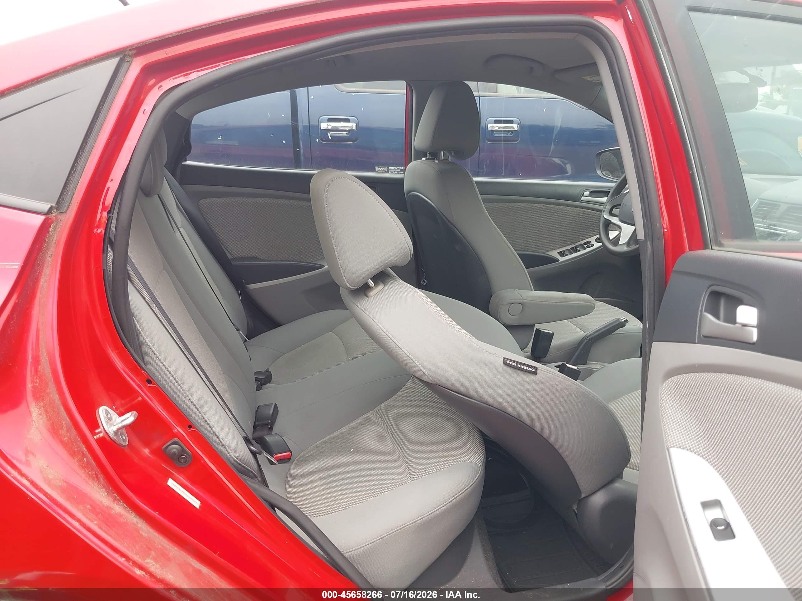 2013 Hyundai Accent Gls Red vin: KMHCT4AE0DU280227