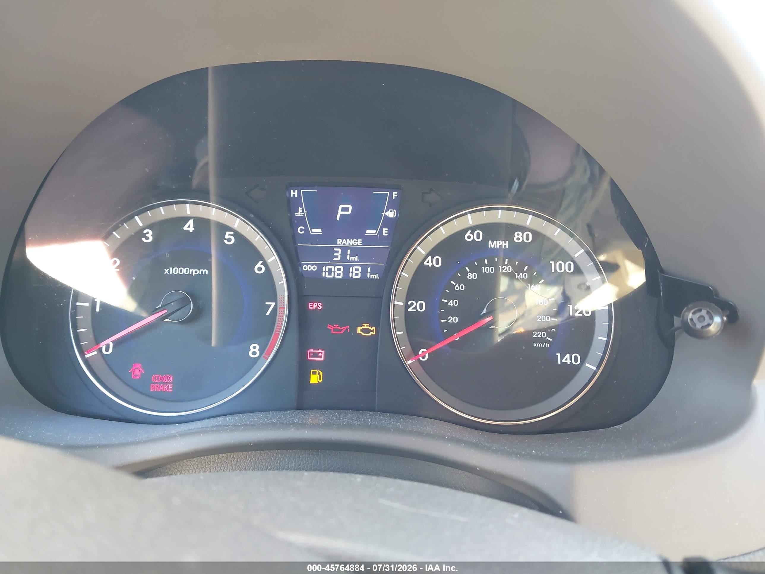 2013 Hyundai Accent Gls White vin: KMHCT4AE0DU368324