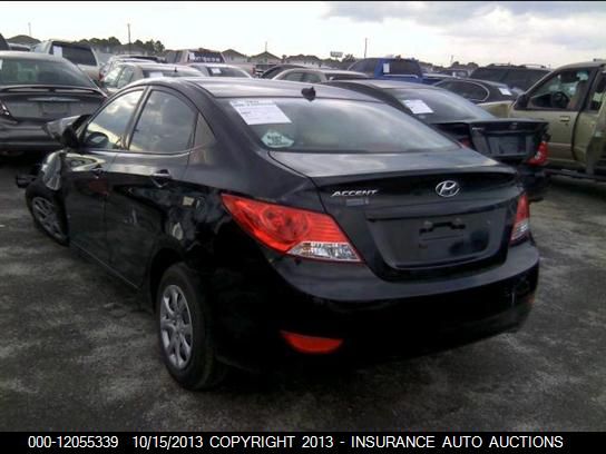 2013 Hyundai Accent Gls 4-door vin: KMHCT4AE0DU394907