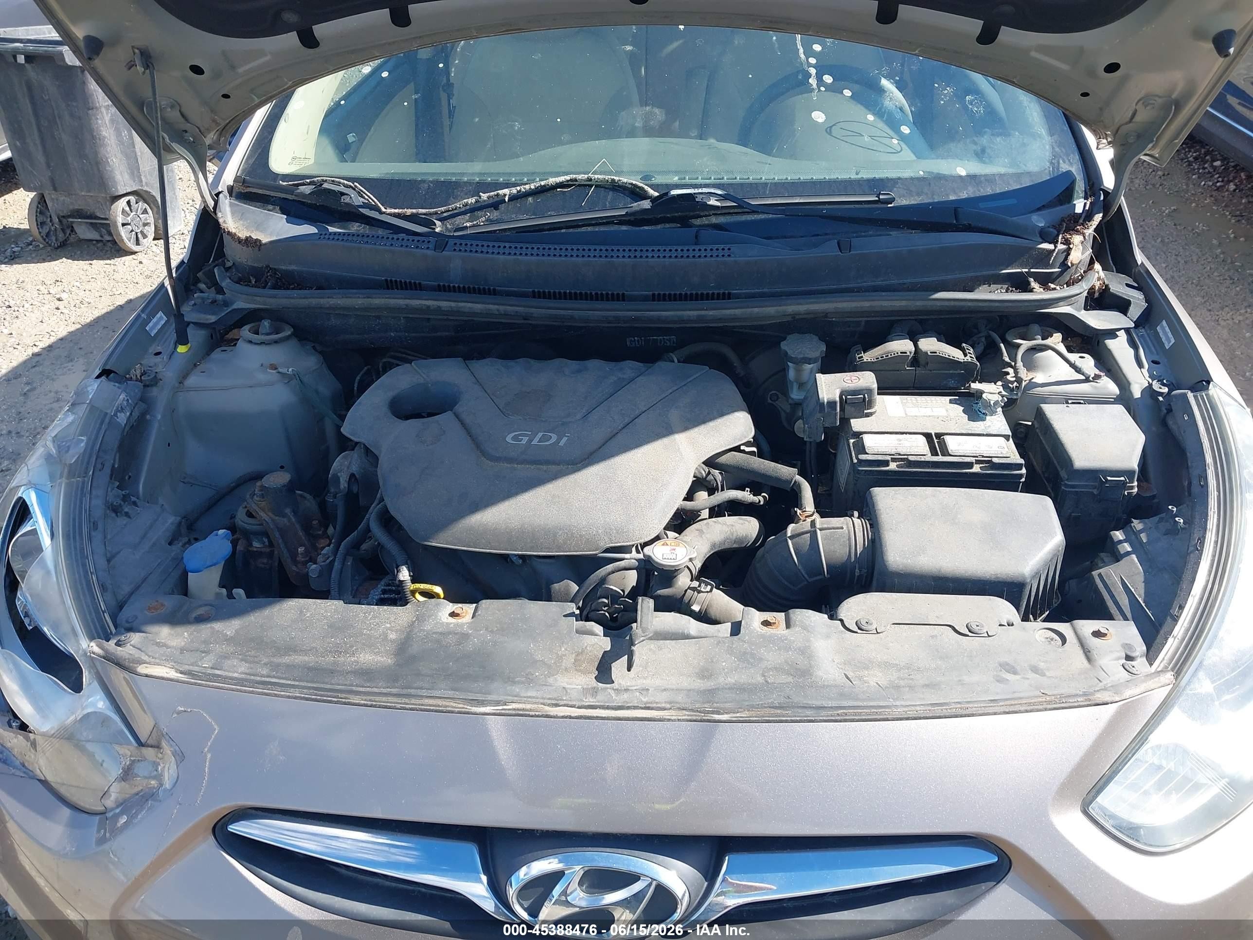 2013 Hyundai Accent Gls Brown vin: KMHCT4AE0DU496708