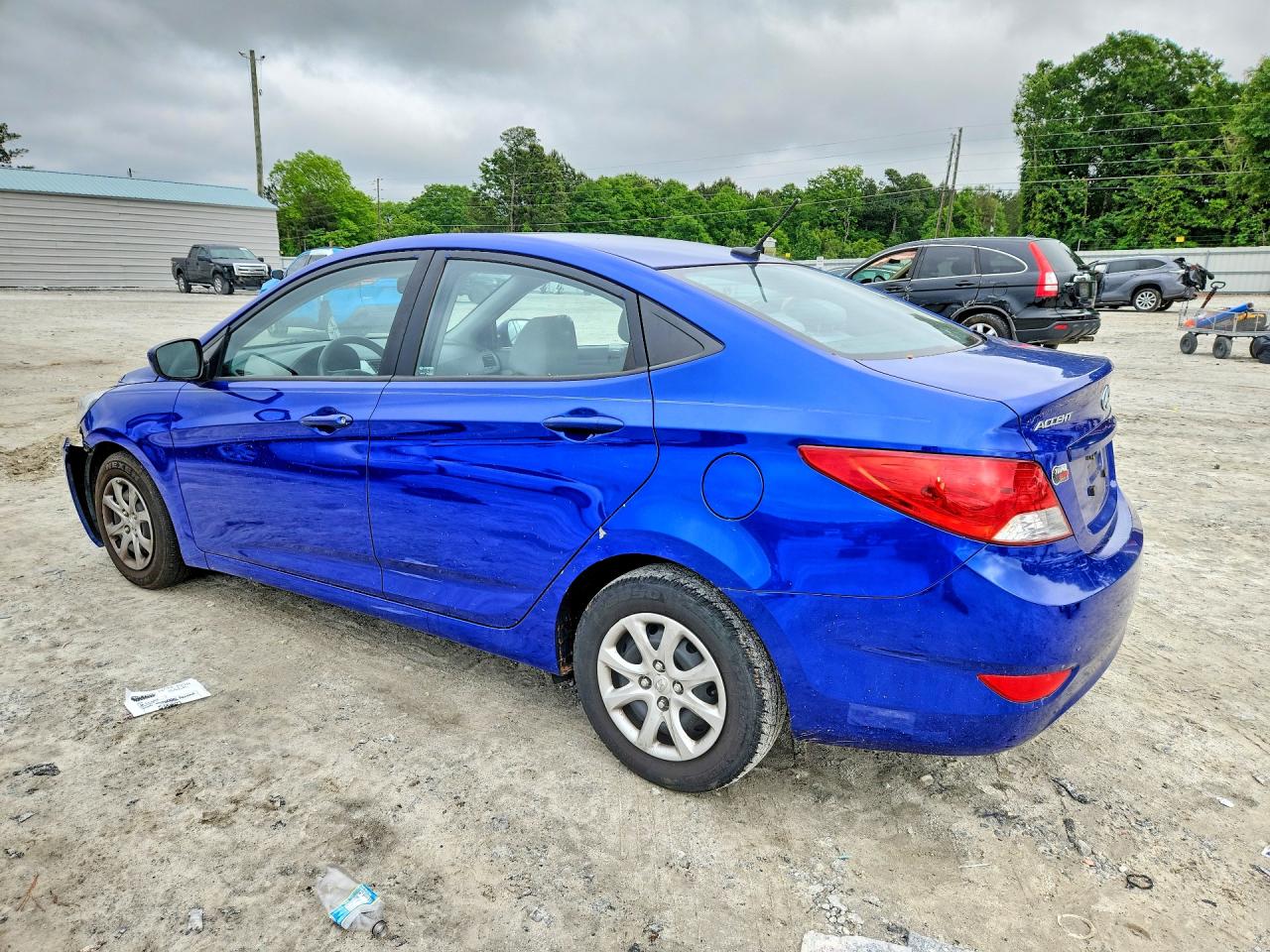 2013 Hyundai Accent Gls Blue vin: KMHCT4AE0DU500207