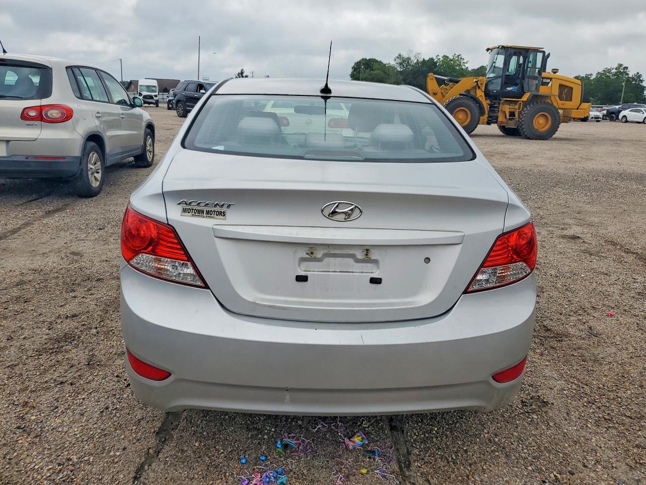 2013 Hyundai Accent Gls Silver vin: KMHCT4AE0DU502863