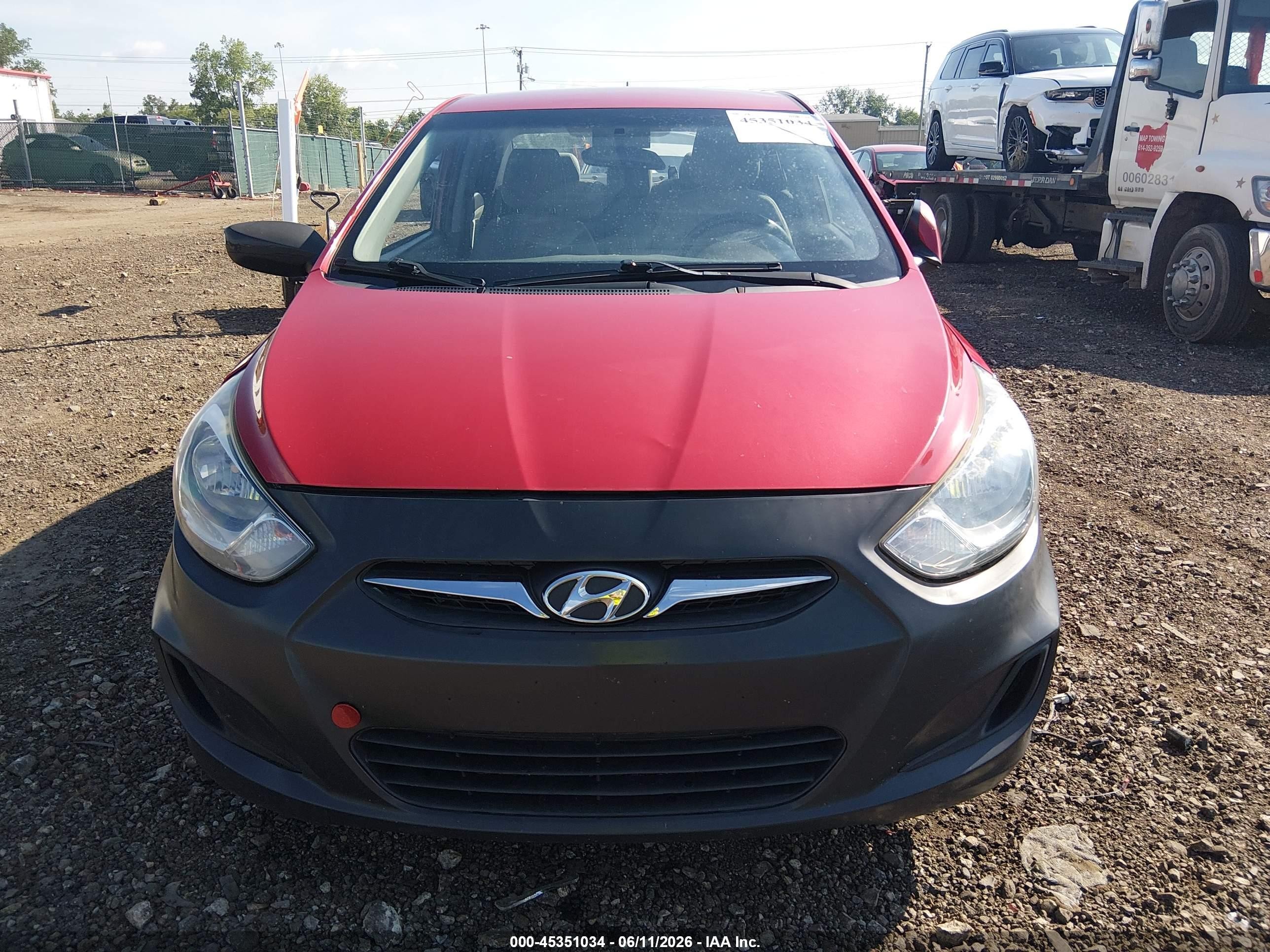 2013 Hyundai Accent Gls Maroon vin: KMHCT4AE0DU518156
