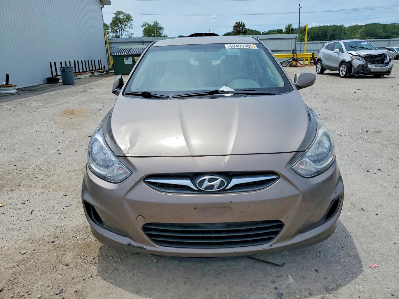 2013 Hyundai Accent Gls Beige vin: KMHCT4AE0DU543011