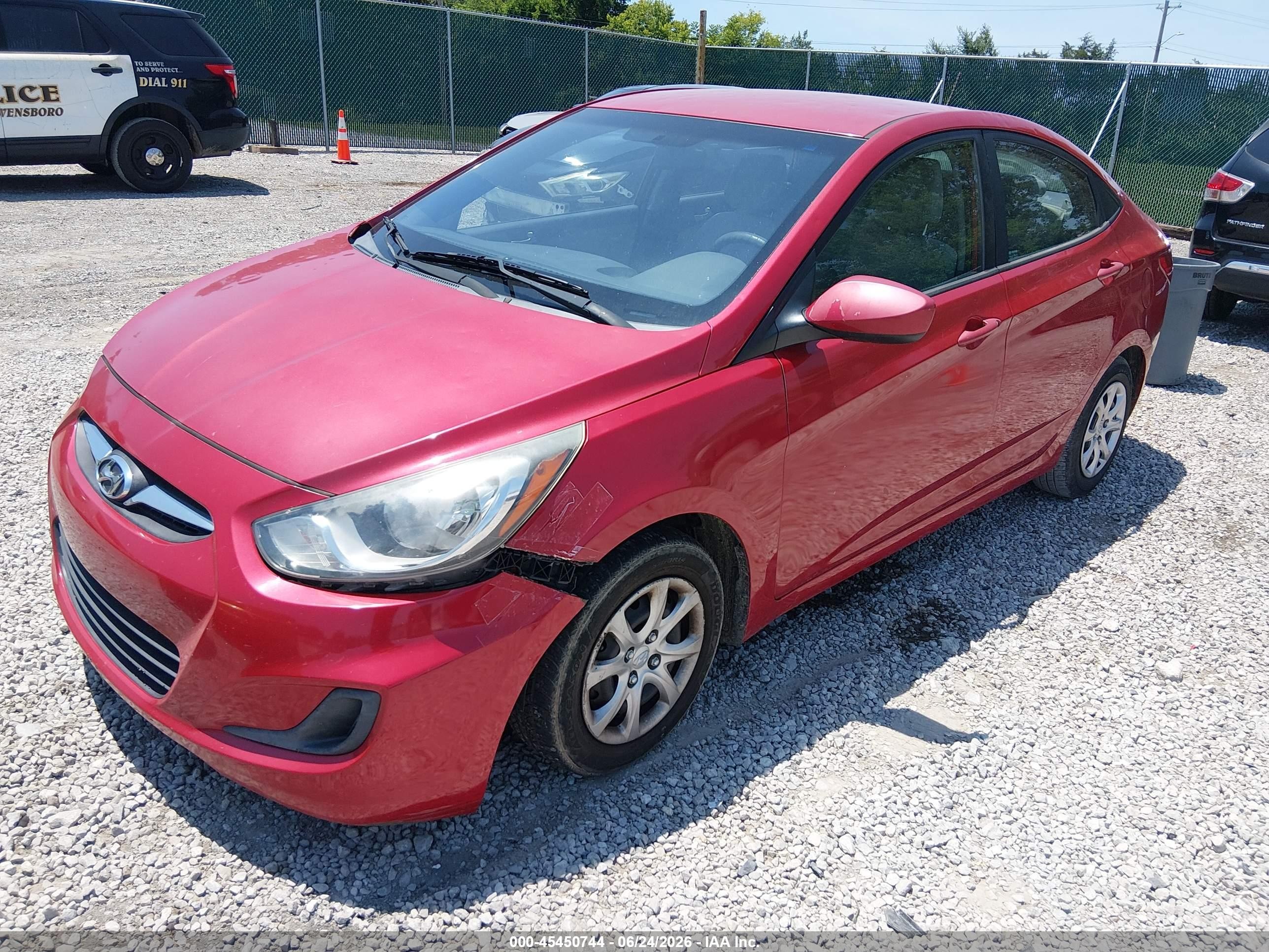 2013 Hyundai Accent Gls Red vin: KMHCT4AE0DU553649