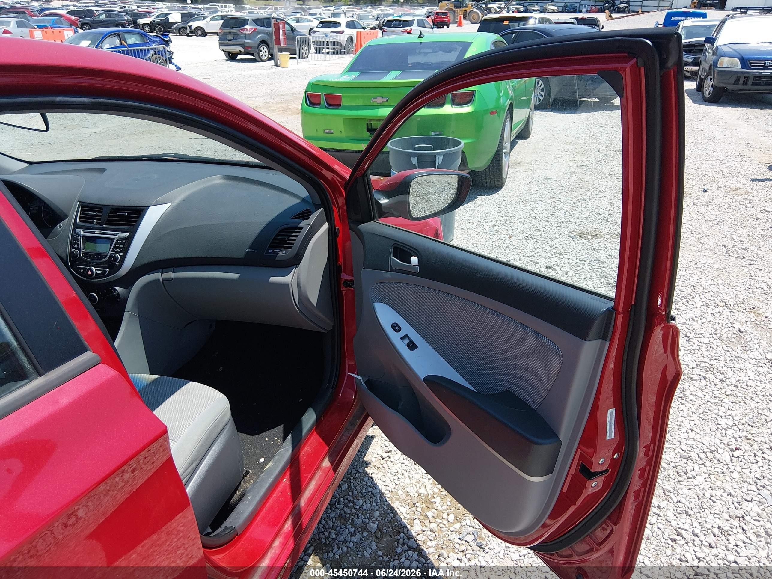2013 Hyundai Accent Gls Red vin: KMHCT4AE0DU553649