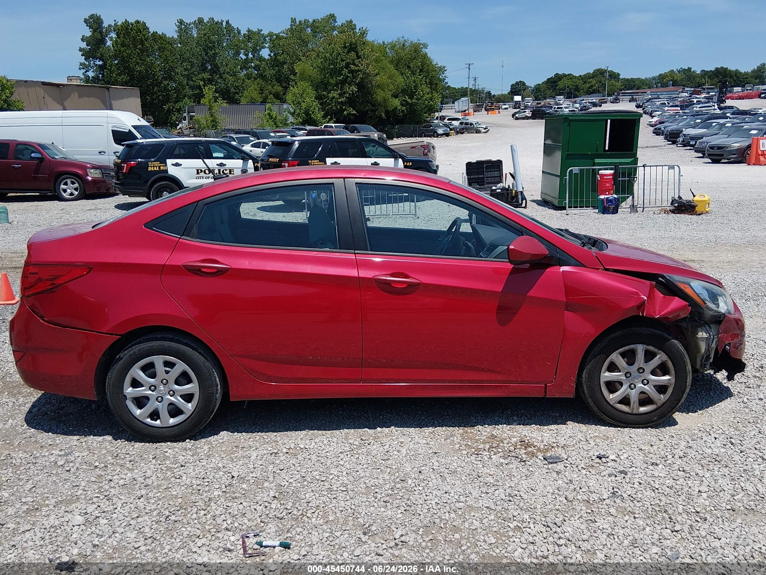 2013 Hyundai Accent Gls Red vin: KMHCT4AE0DU553649
