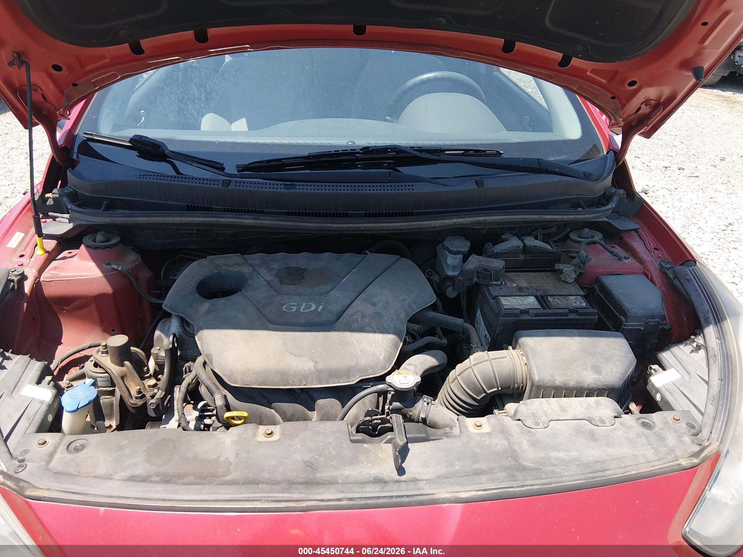 2013 Hyundai Accent Gls Red vin: KMHCT4AE0DU553649