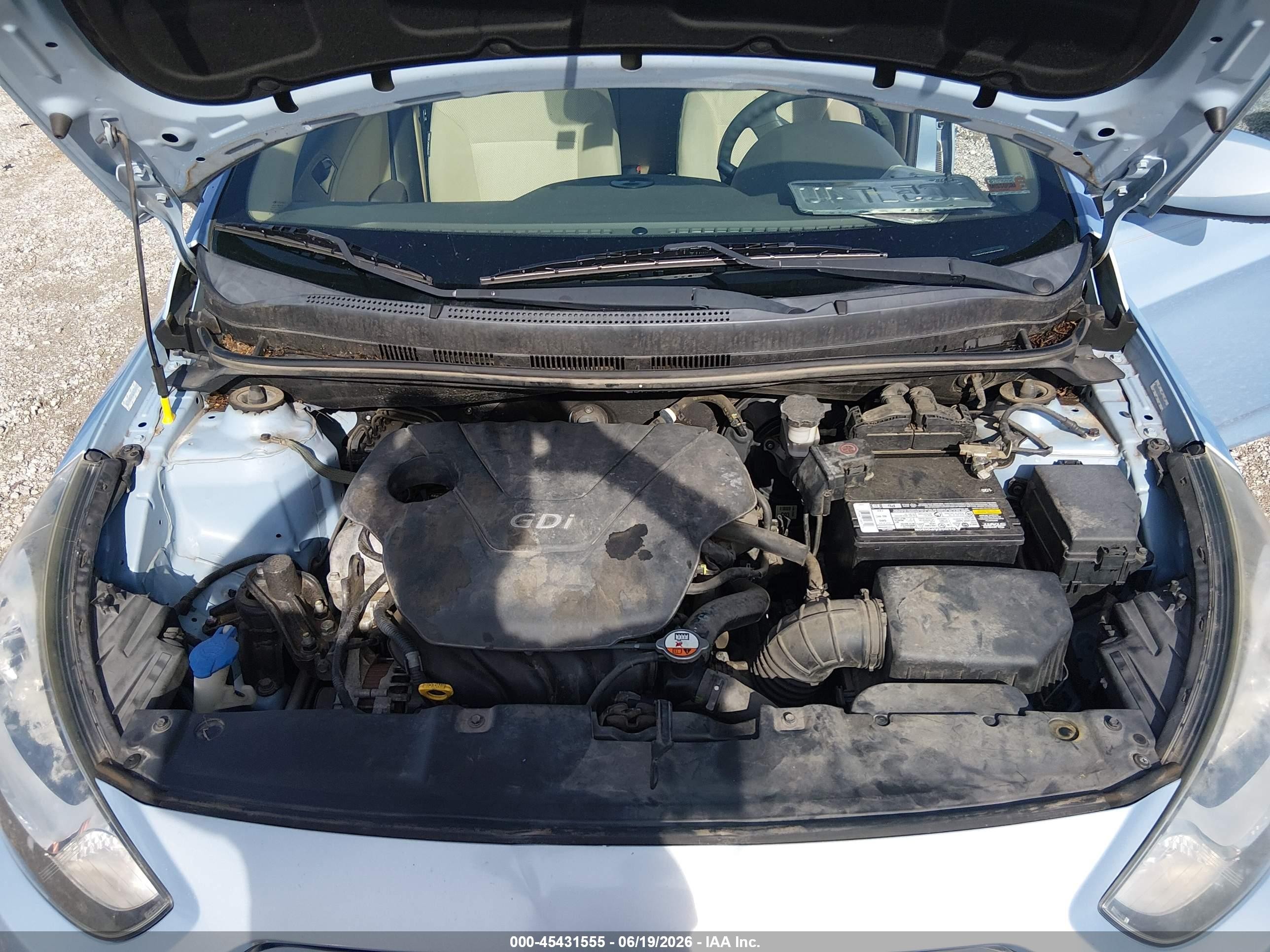 2013 Hyundai Accent Gls Blue vin: KMHCT4AE0DU560276