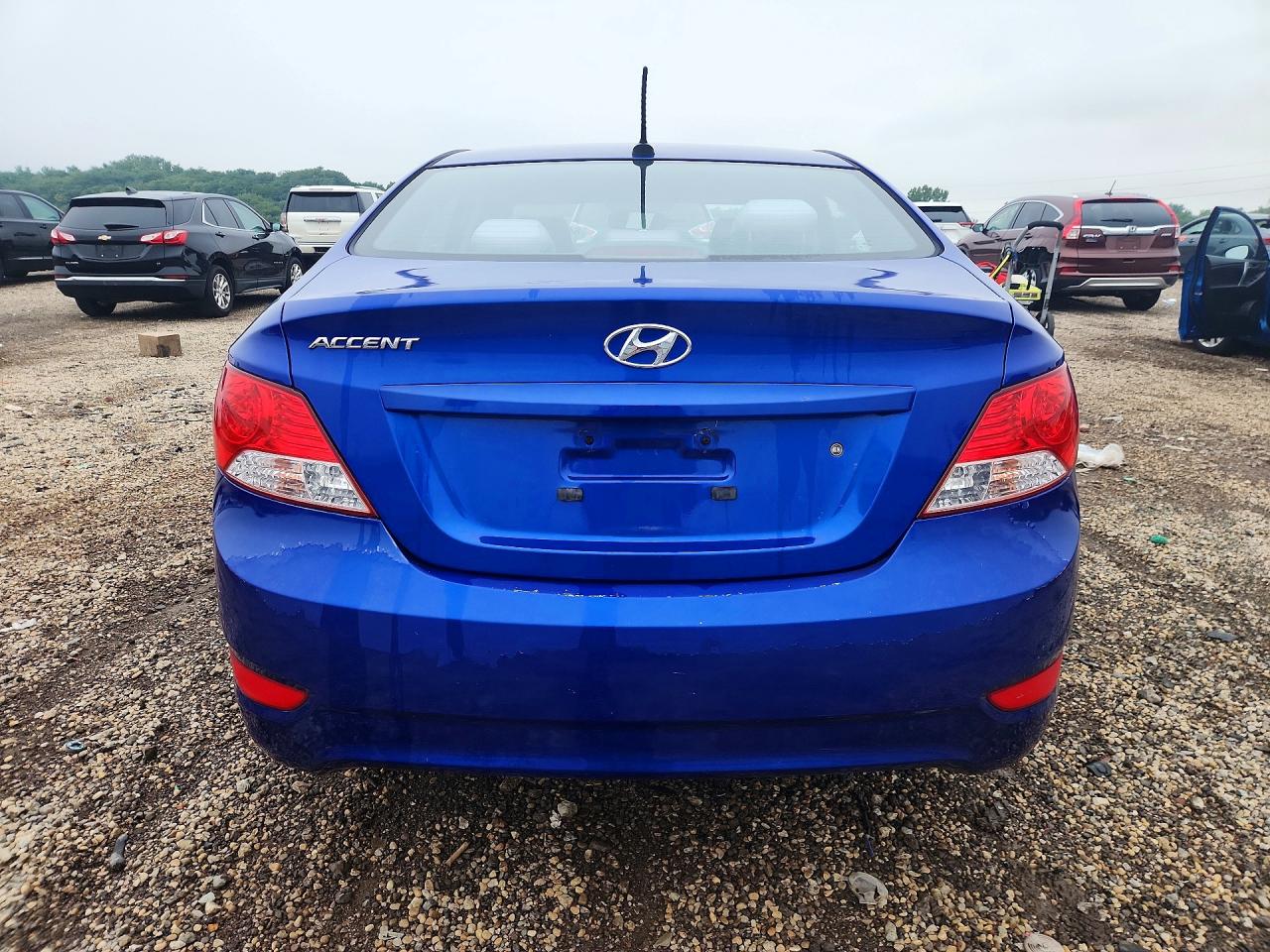 2014 Hyundai Accent Gls Blue vin: KMHCT4AE0EU600549