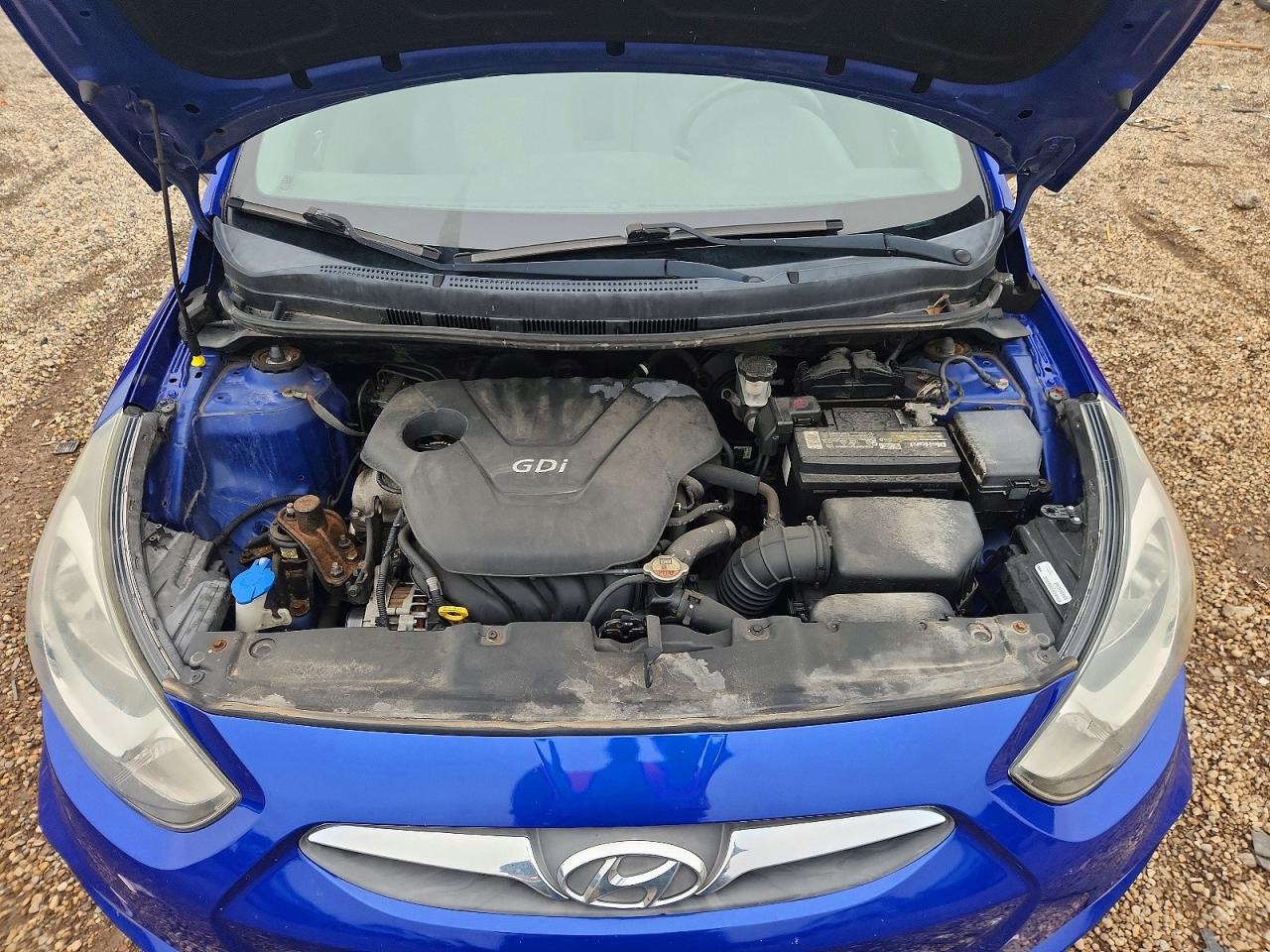 2014 Hyundai Accent Gls Blue vin: KMHCT4AE0EU600549