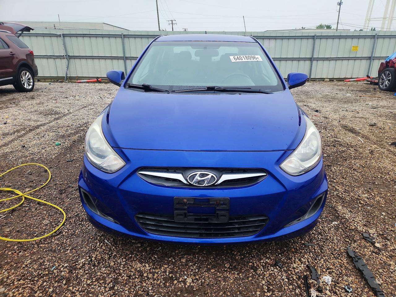 2014 Hyundai Accent Gls Blue vin: KMHCT4AE0EU600549