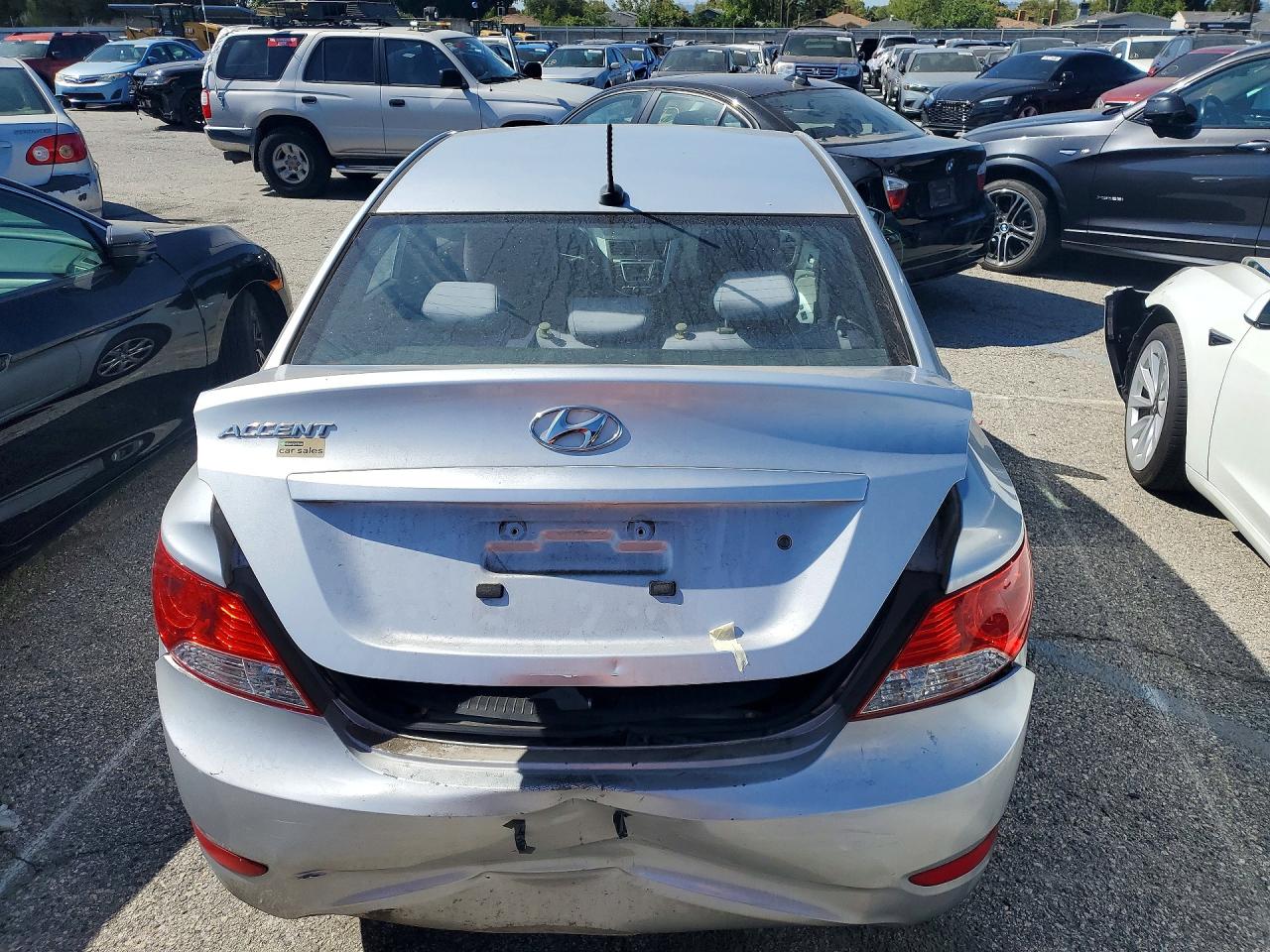 2014 Hyundai Accent Gls Silver vin: KMHCT4AE0EU602043