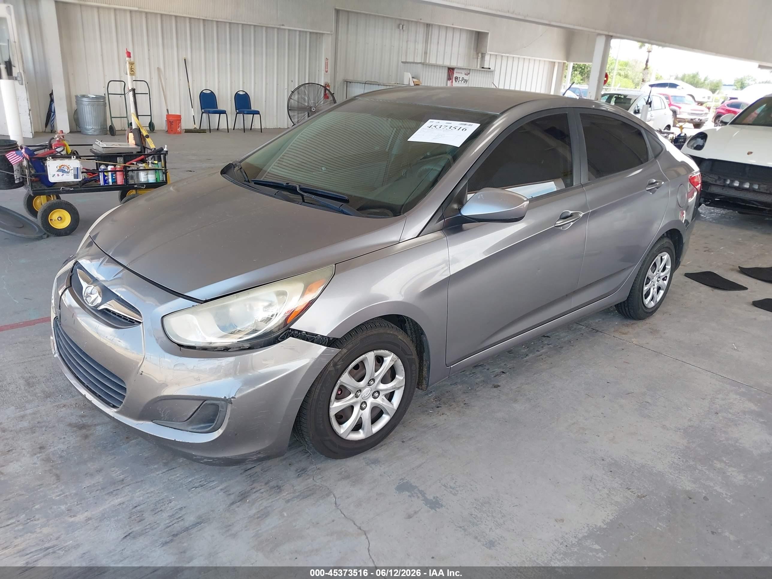2014 Hyundai Accent Gls Gray vin: KMHCT4AE0EU636953