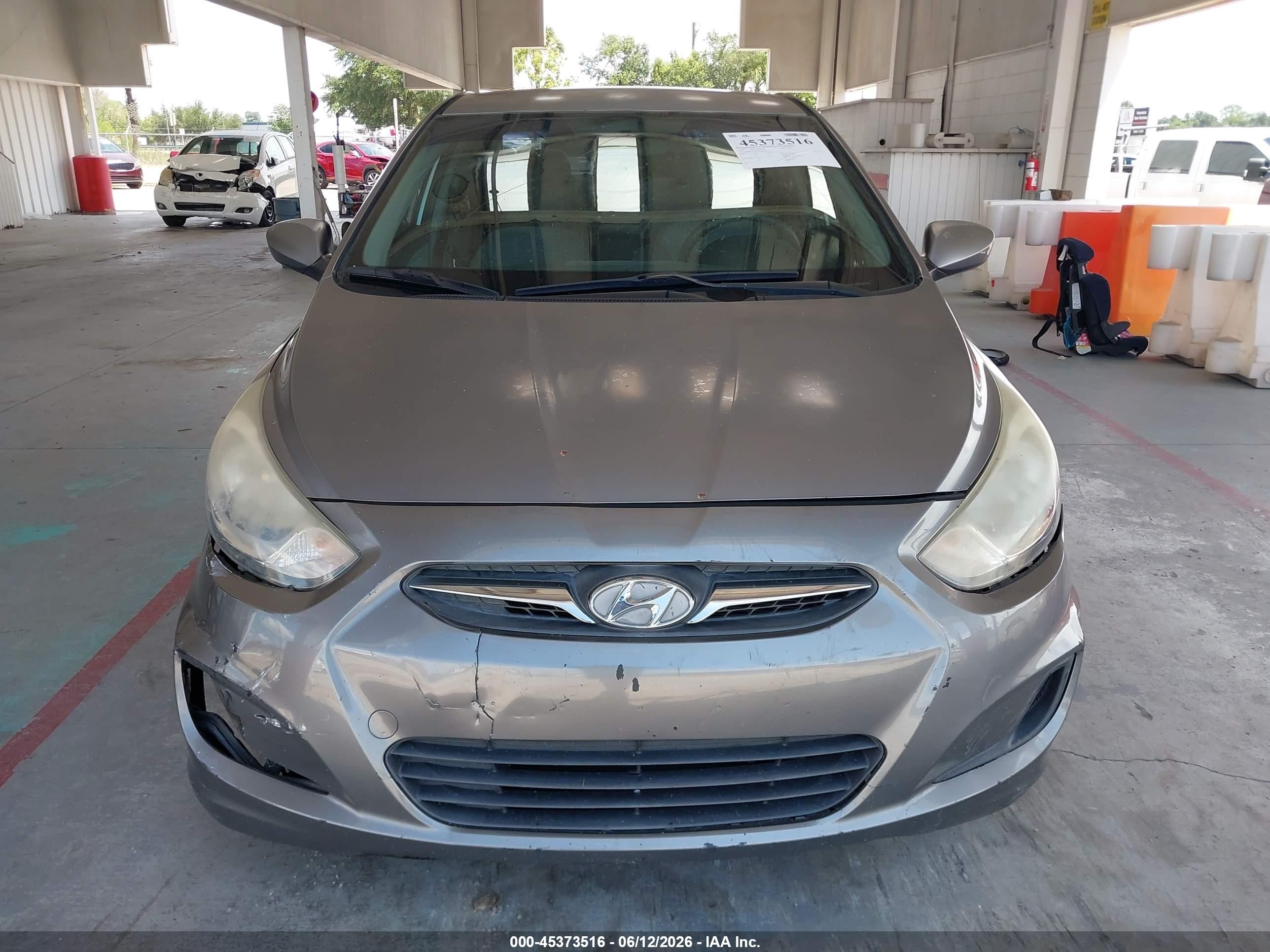 2014 Hyundai Accent Gls Gray vin: KMHCT4AE0EU636953