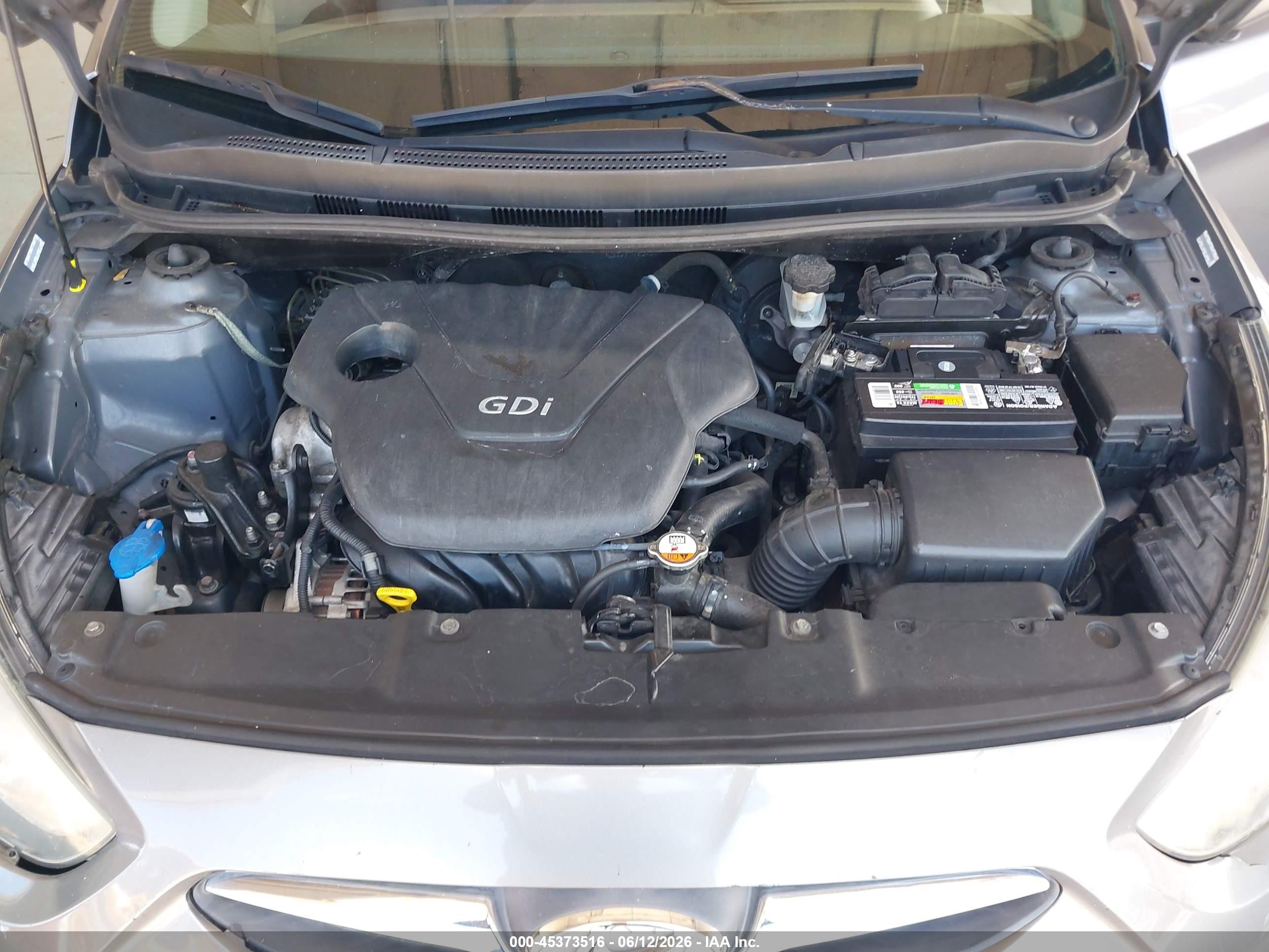 2014 Hyundai Accent Gls Gray vin: KMHCT4AE0EU636953