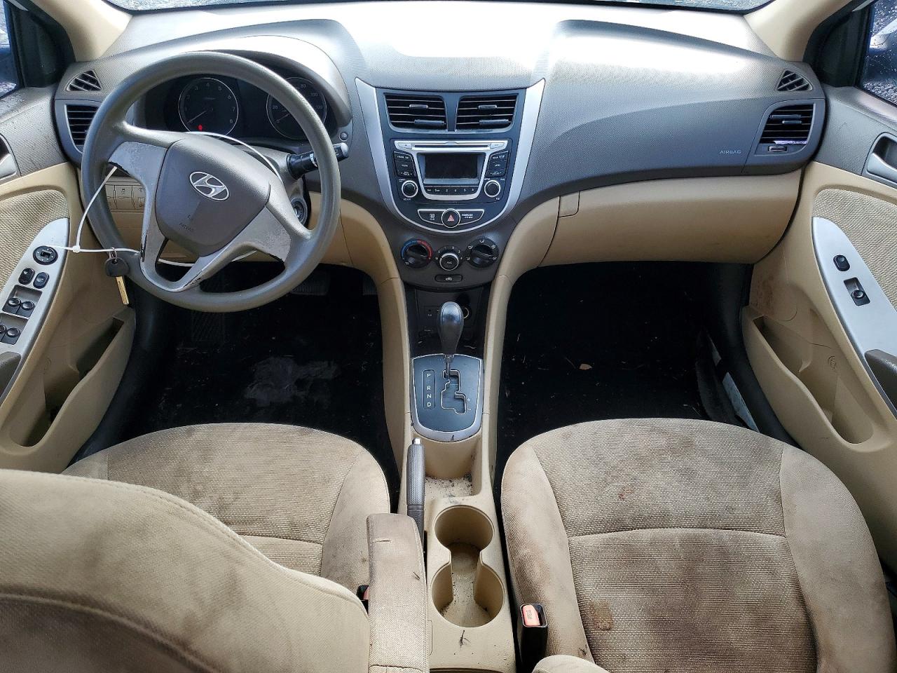 2014 Hyundai Accent Gls White vin: KMHCT4AE0EU641747