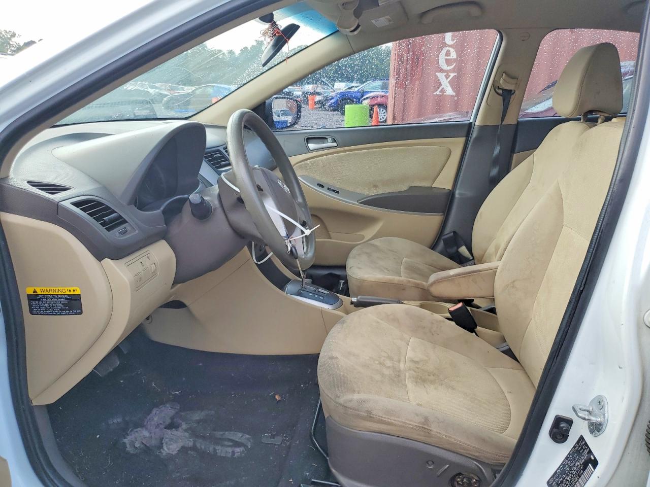 2014 Hyundai Accent Gls White vin: KMHCT4AE0EU641747