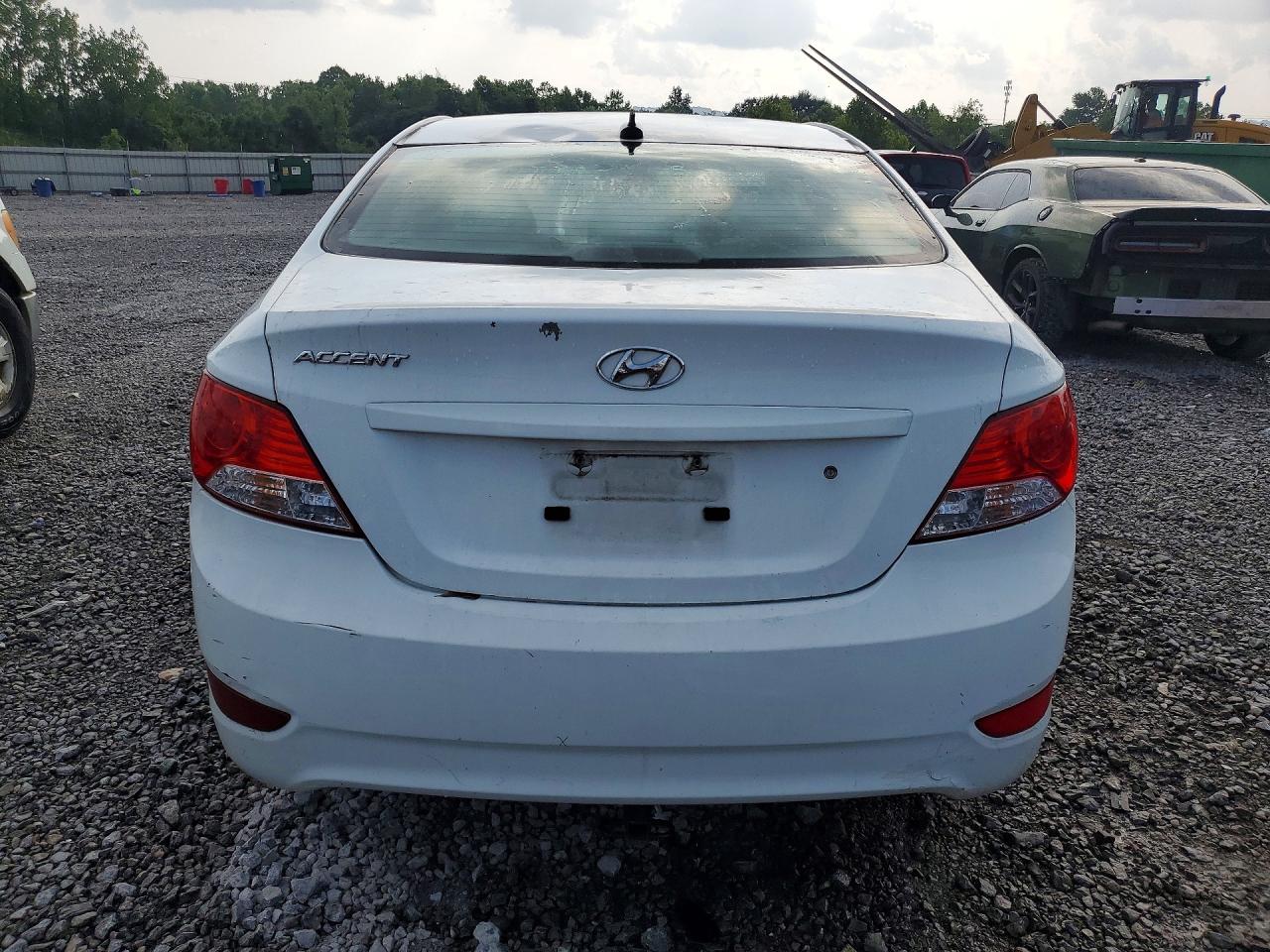 2014 Hyundai Accent Gls White vin: KMHCT4AE0EU641747