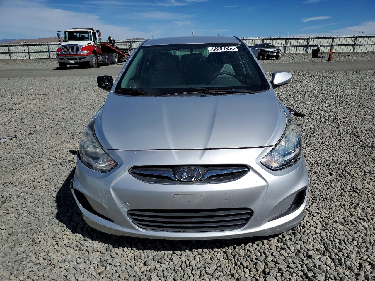 2014 Hyundai Accent Gls Серебряный vin: KMHCT4AE0EU704815