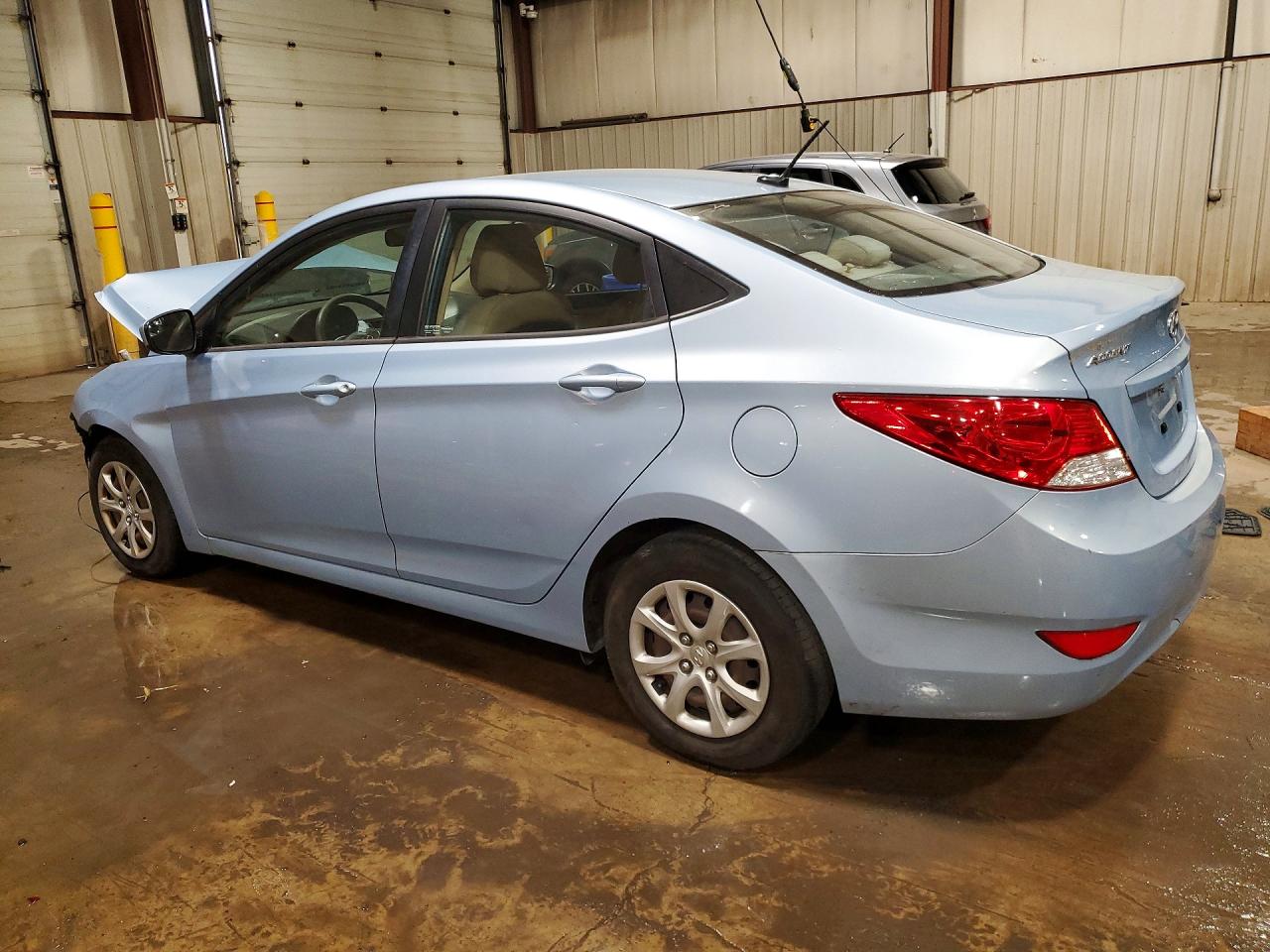 2014 Hyundai Accent Gls Blue vin: KMHCT4AE0EU715412