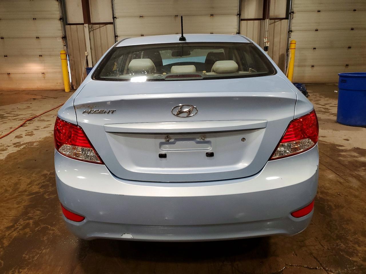 2014 Hyundai Accent Gls Blue vin: KMHCT4AE0EU715412