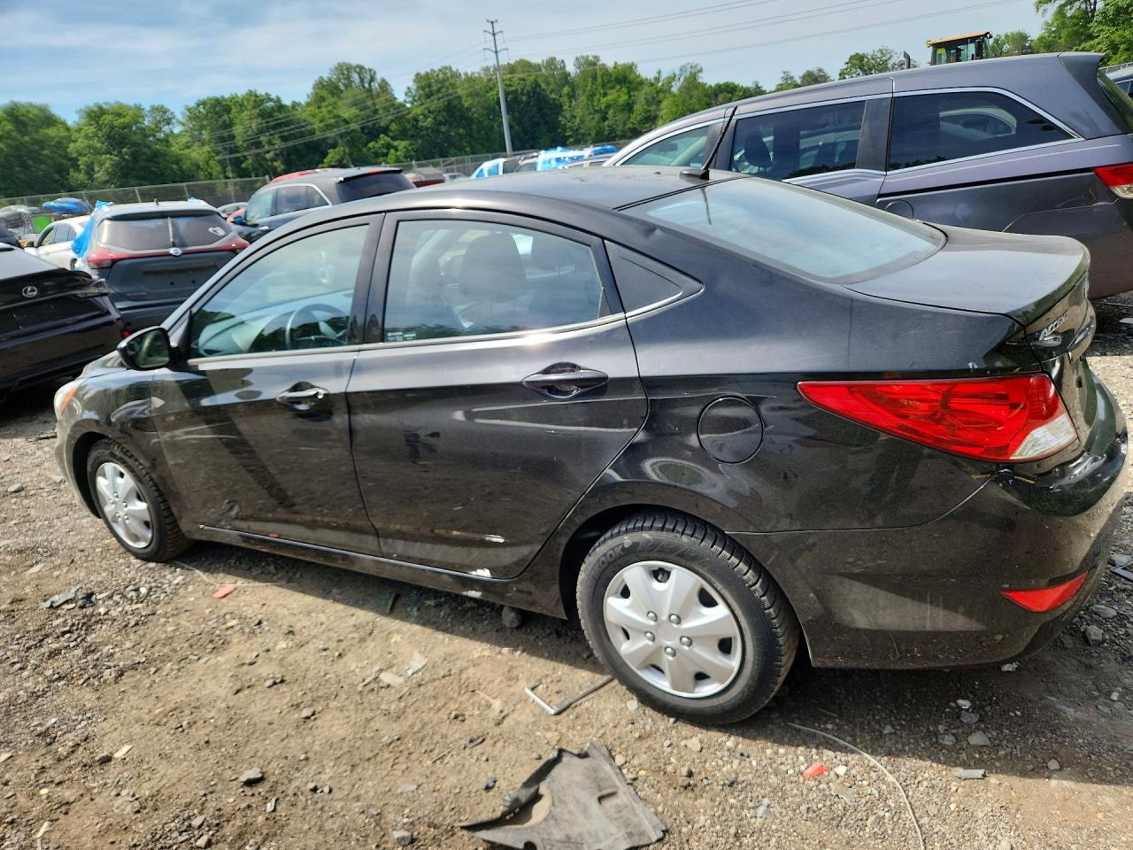 2014 Hyundai Accent Gls Black vin: KMHCT4AE0EU778414